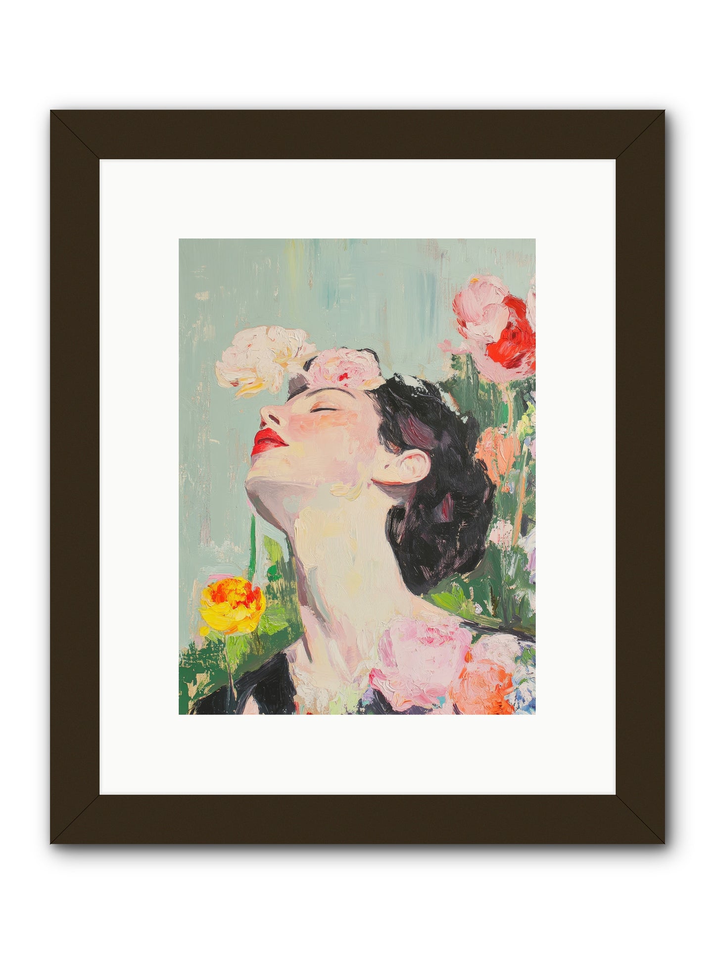 Magnolia Hawthorne-REZ -- Framed Print - Black 9x12