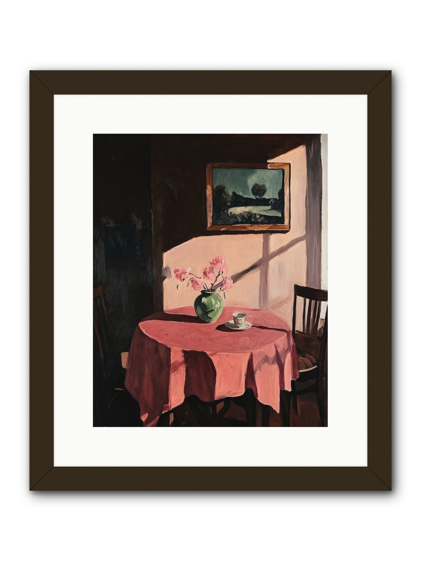 Maison Rouge -- Framed Print - Black 12x15