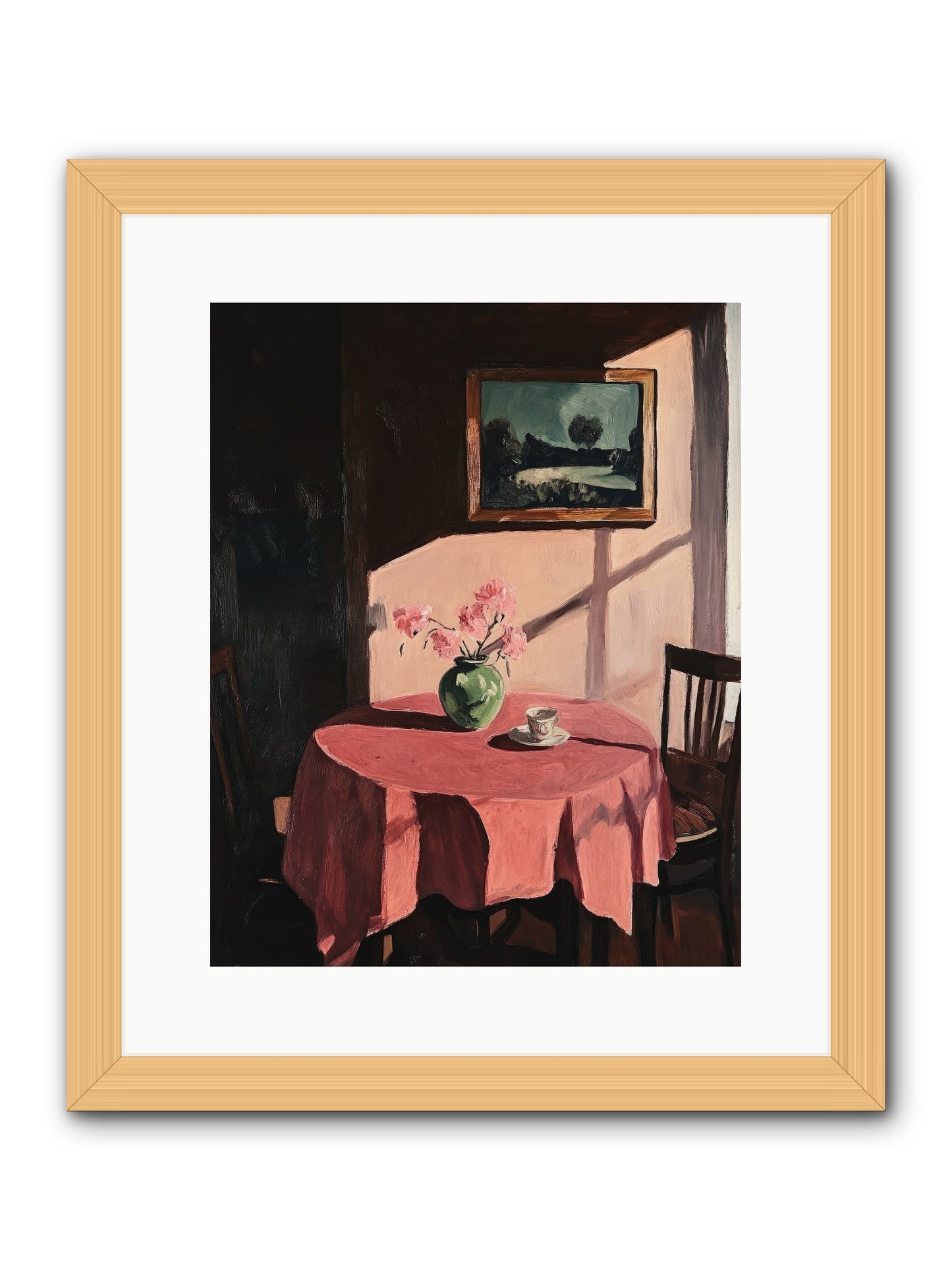 Maison Rouge -- Framed Print - Natural 12x15