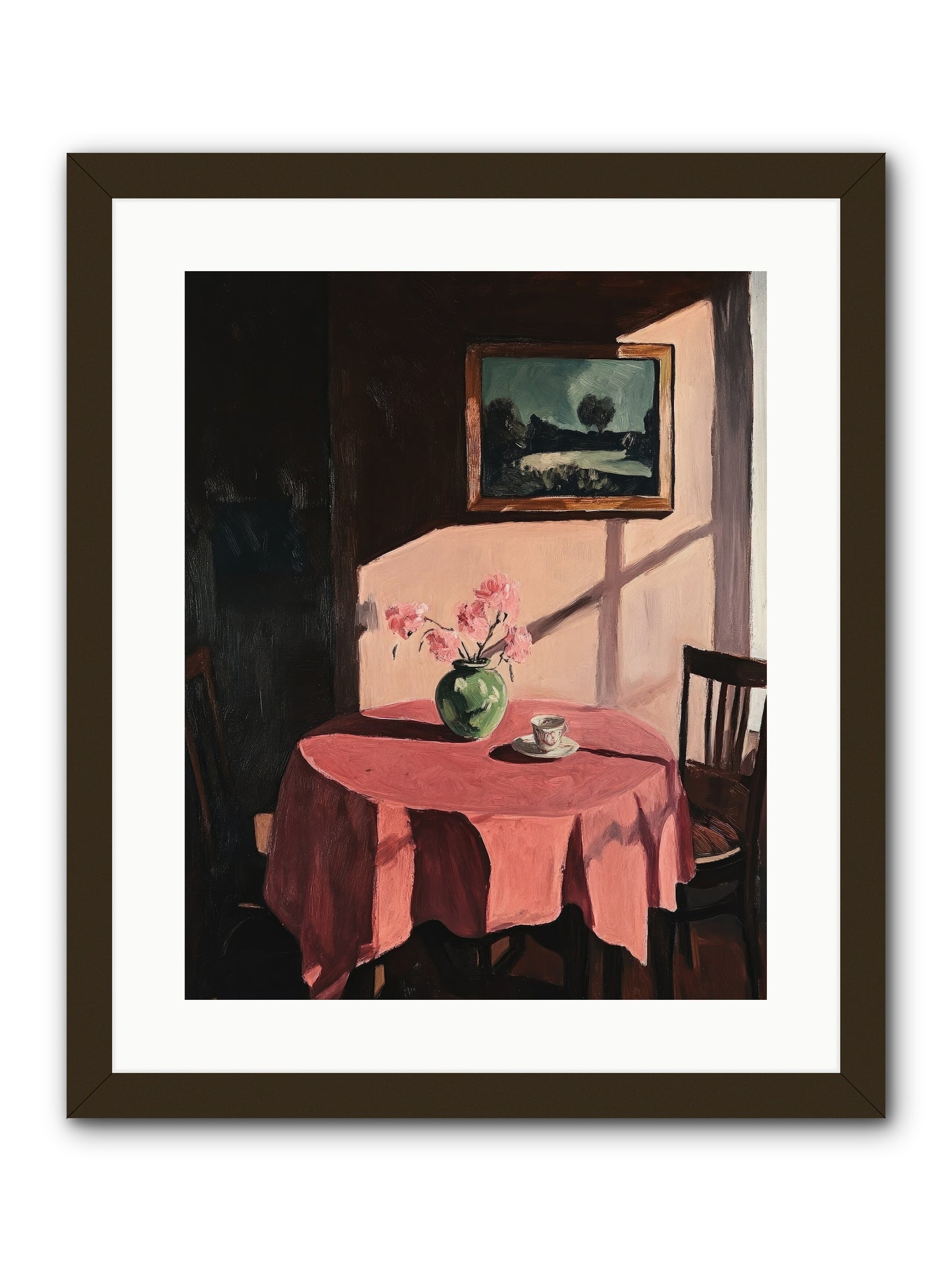 Maison Rouge -- Framed Print - Black 16x20