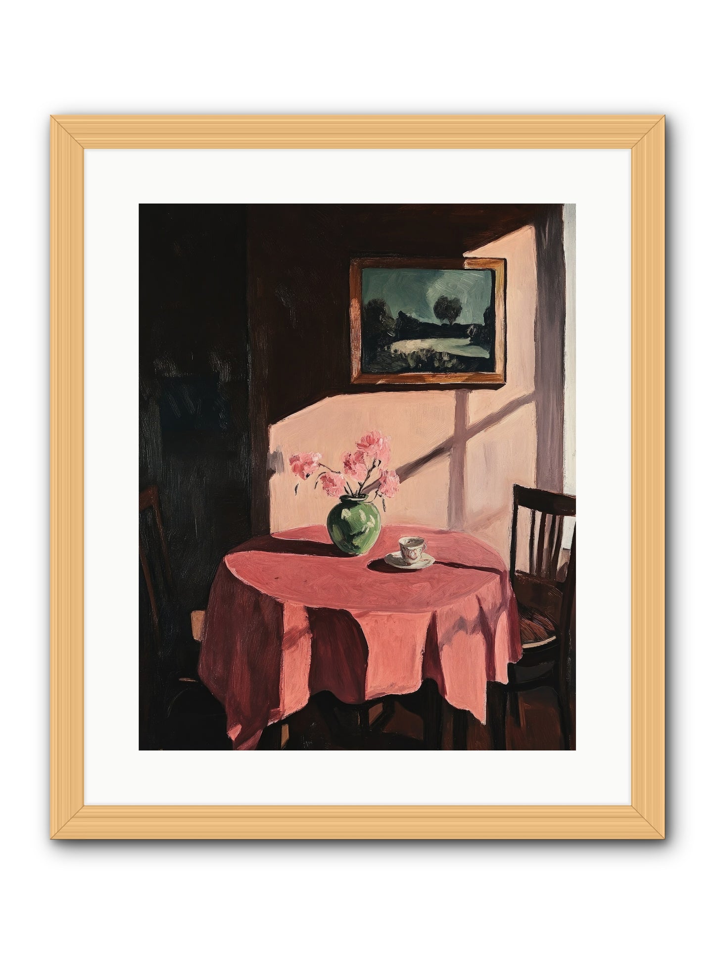 Maison Rouge -- Framed Print - Natural 16x20