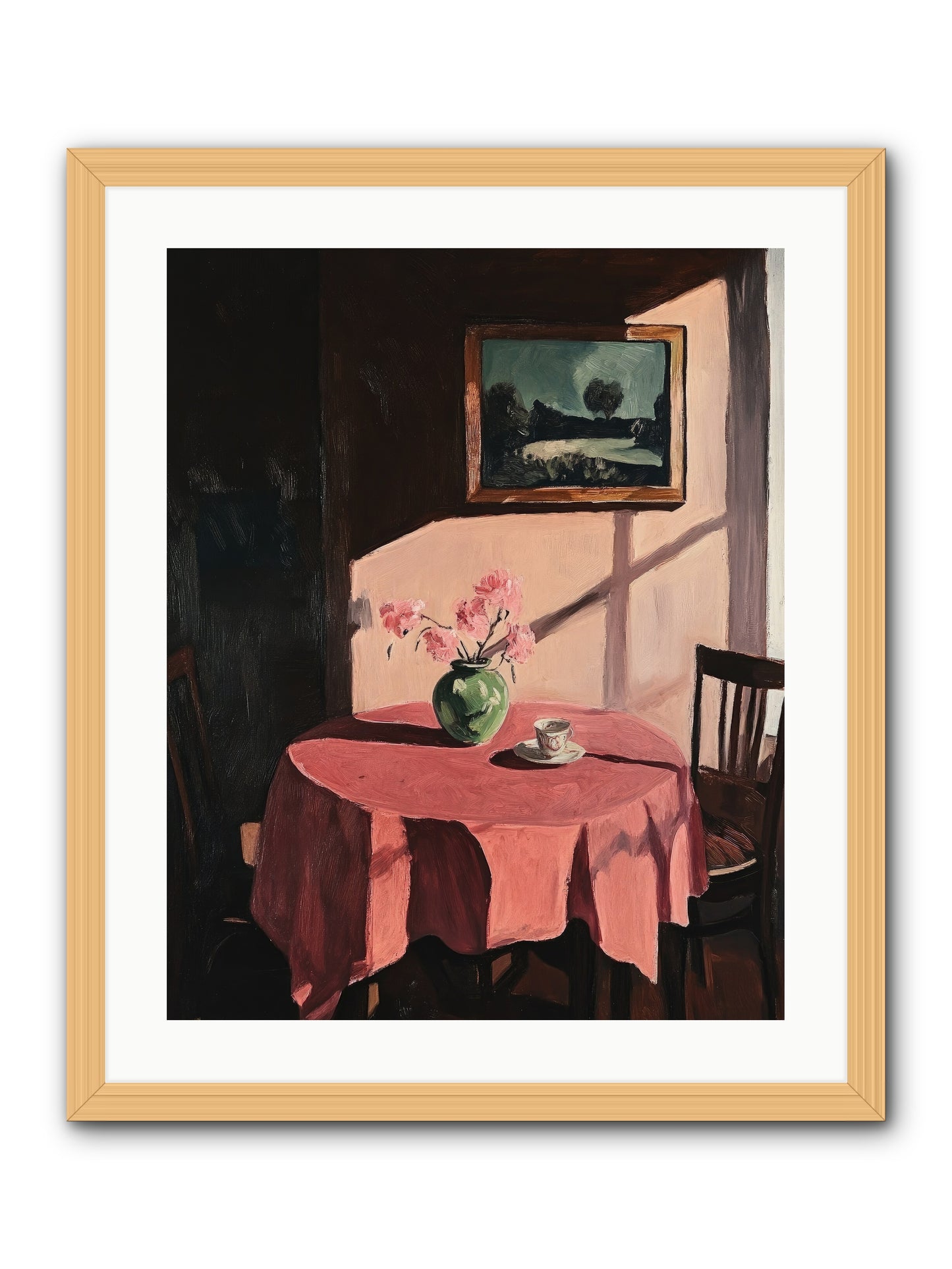 Maison Rouge -- Framed Print - Natural 20x25