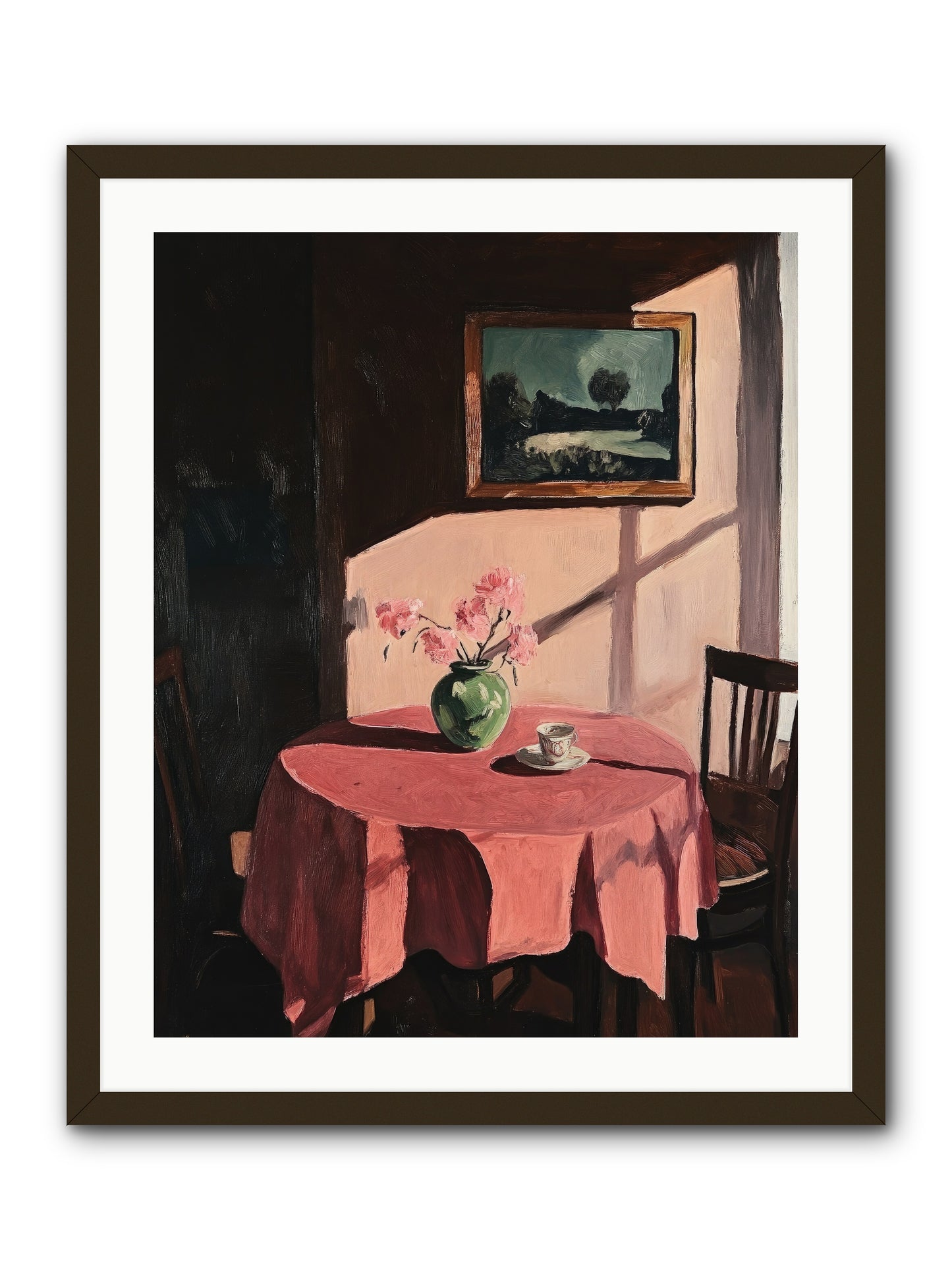 Maison Rouge -- Framed Print - Black 24x30
