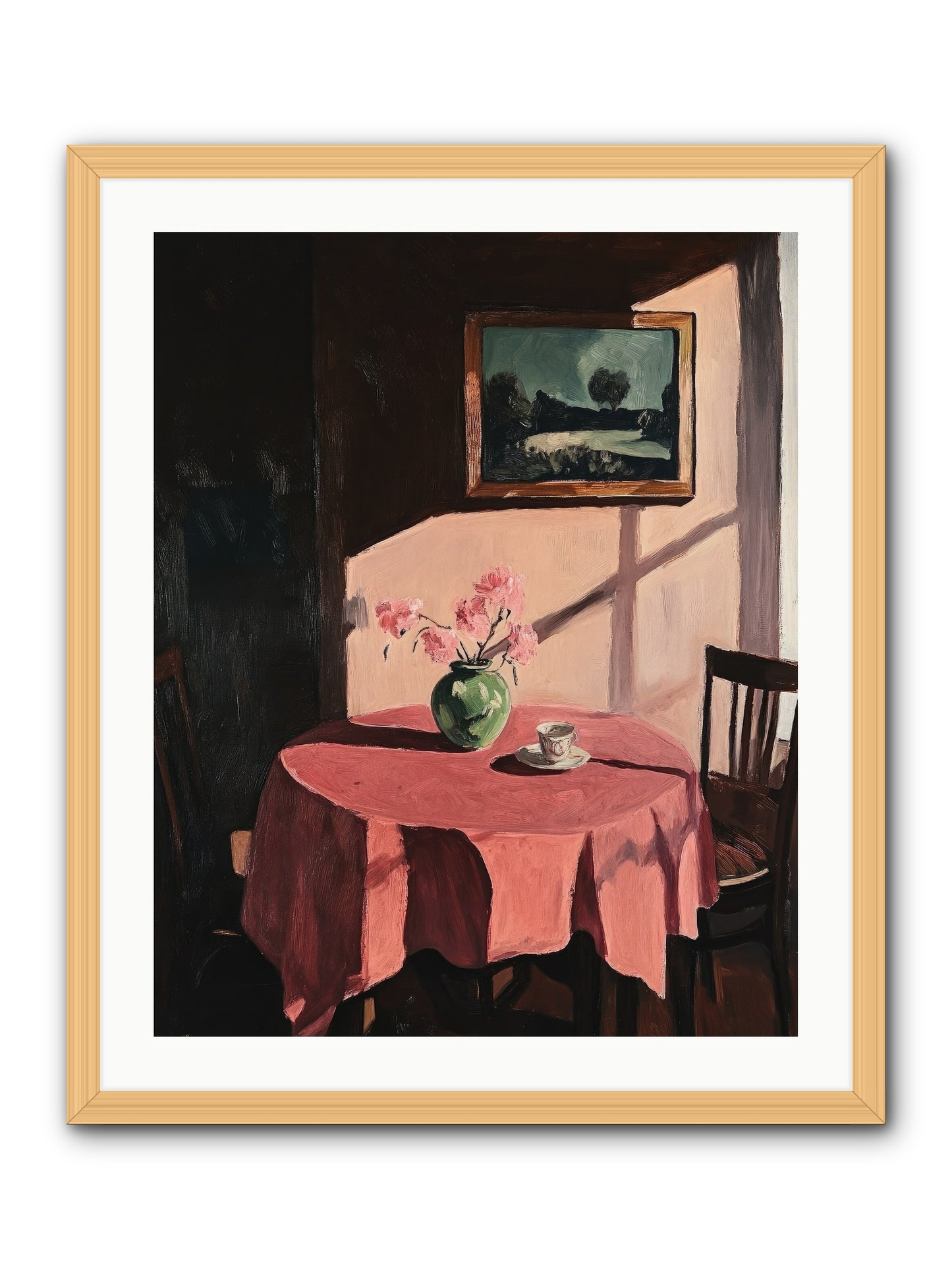 Maison Rouge -- Framed Print - Natural 24x30