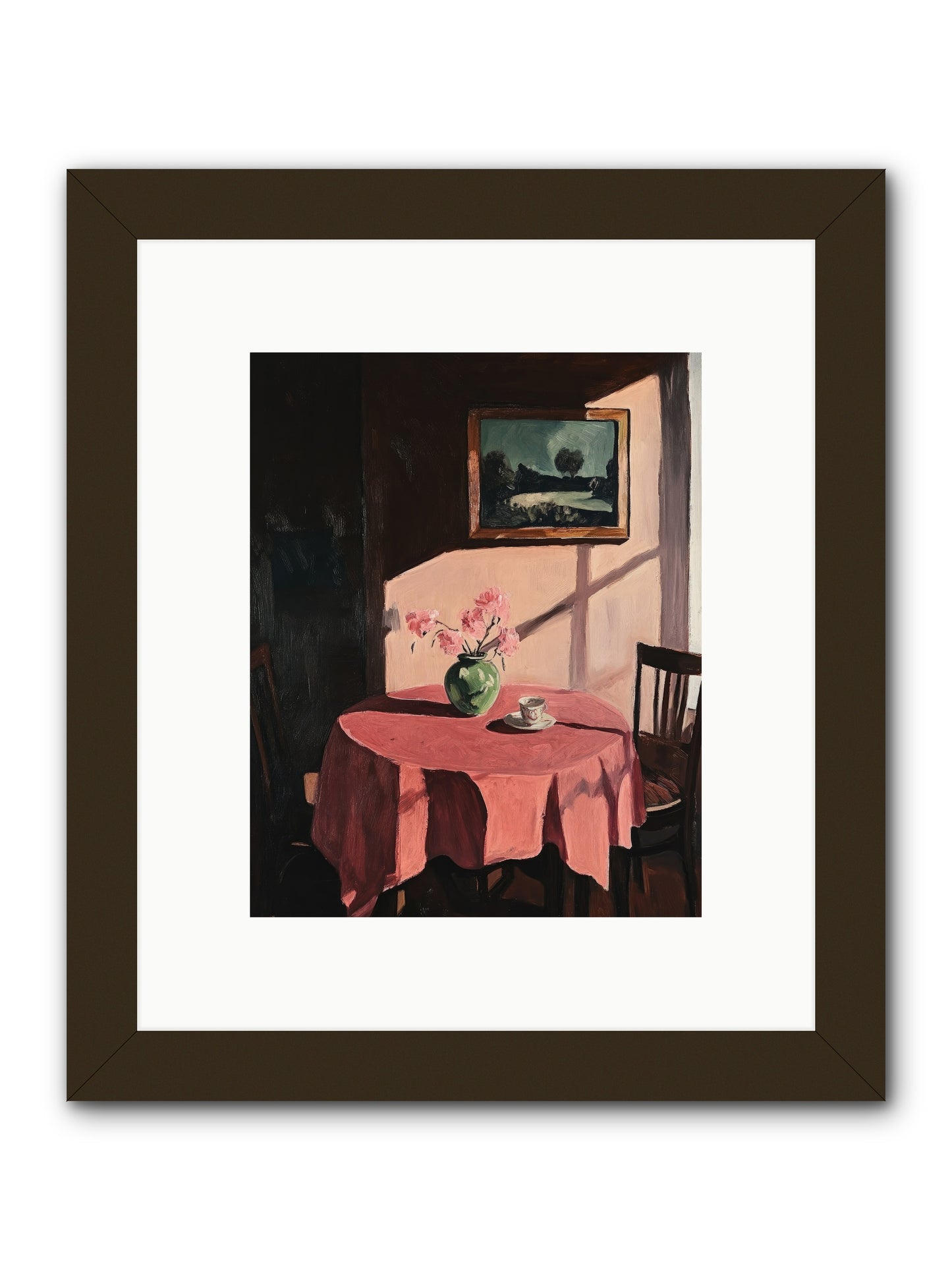 Maison Rouge -- Framed Print - Black 8x10