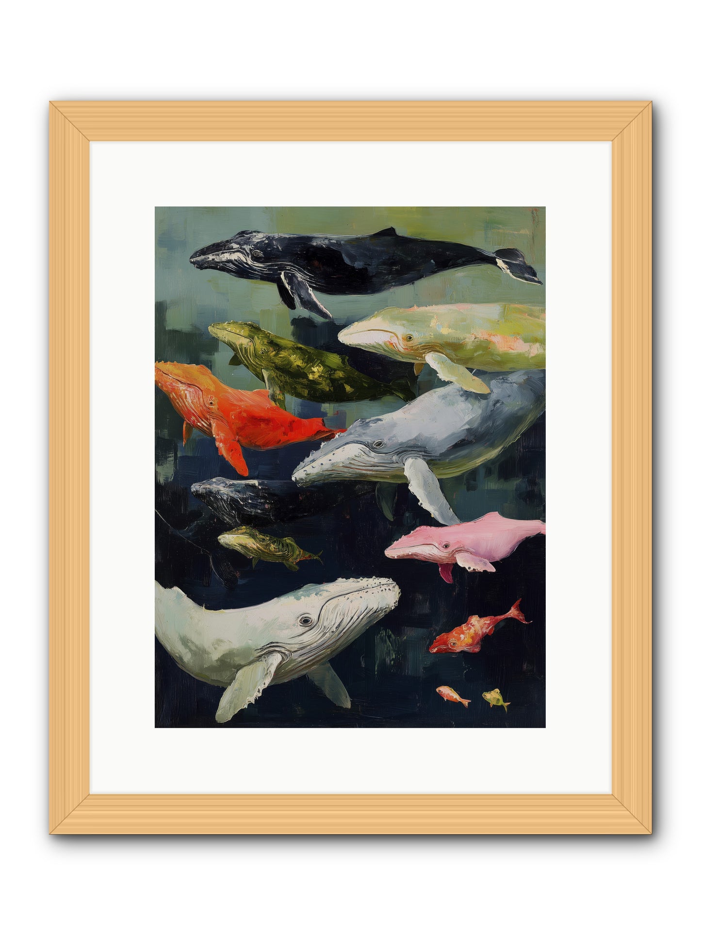 Majestic Spirits -- Framed Print - Natural 12x16
