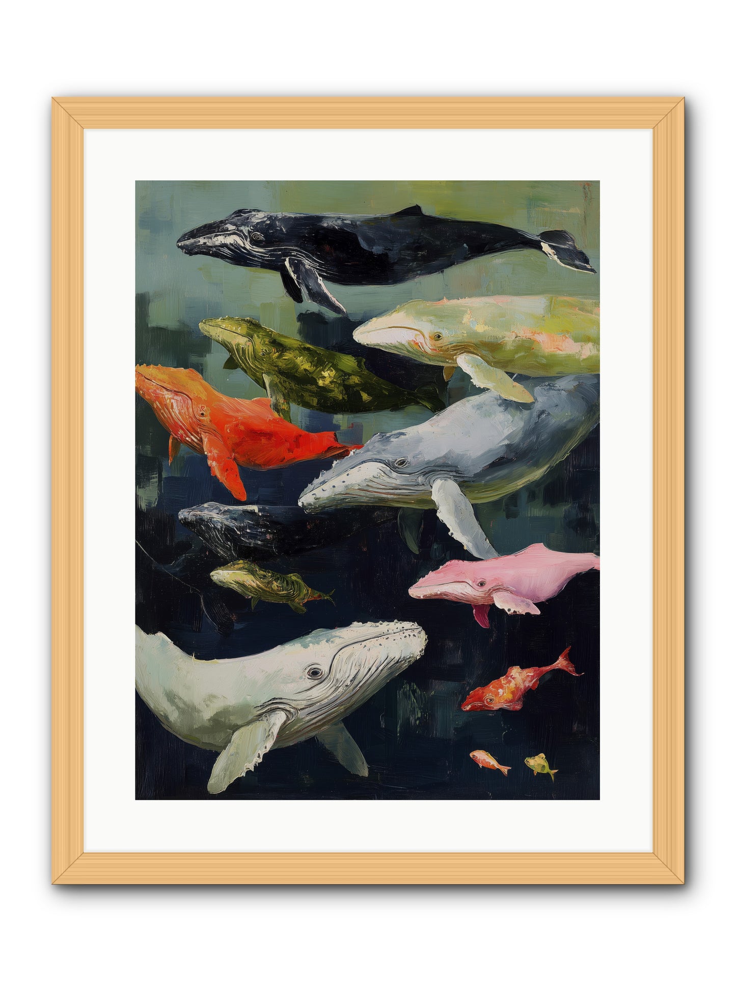 Majestic Spirits -- Framed Print - Natural 18x24