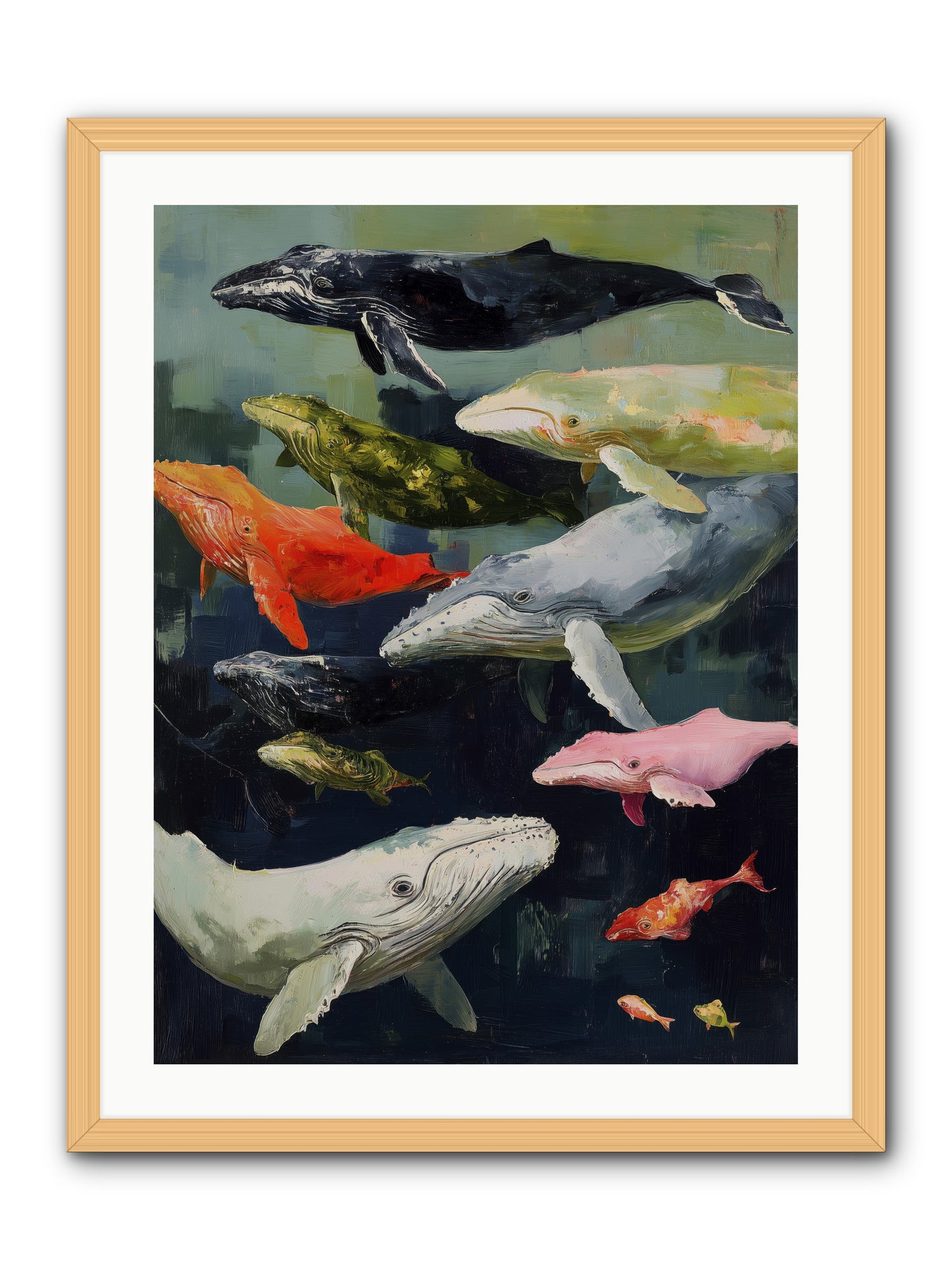 Majestic Spirits -- Framed Print - Natural 24x32