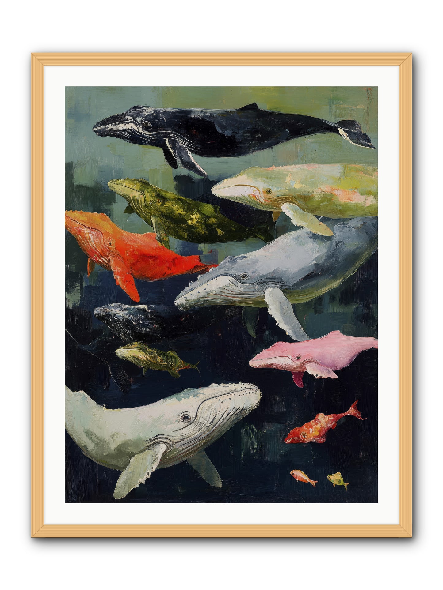 Majestic Spirits -- Framed Print - Natural 30x40