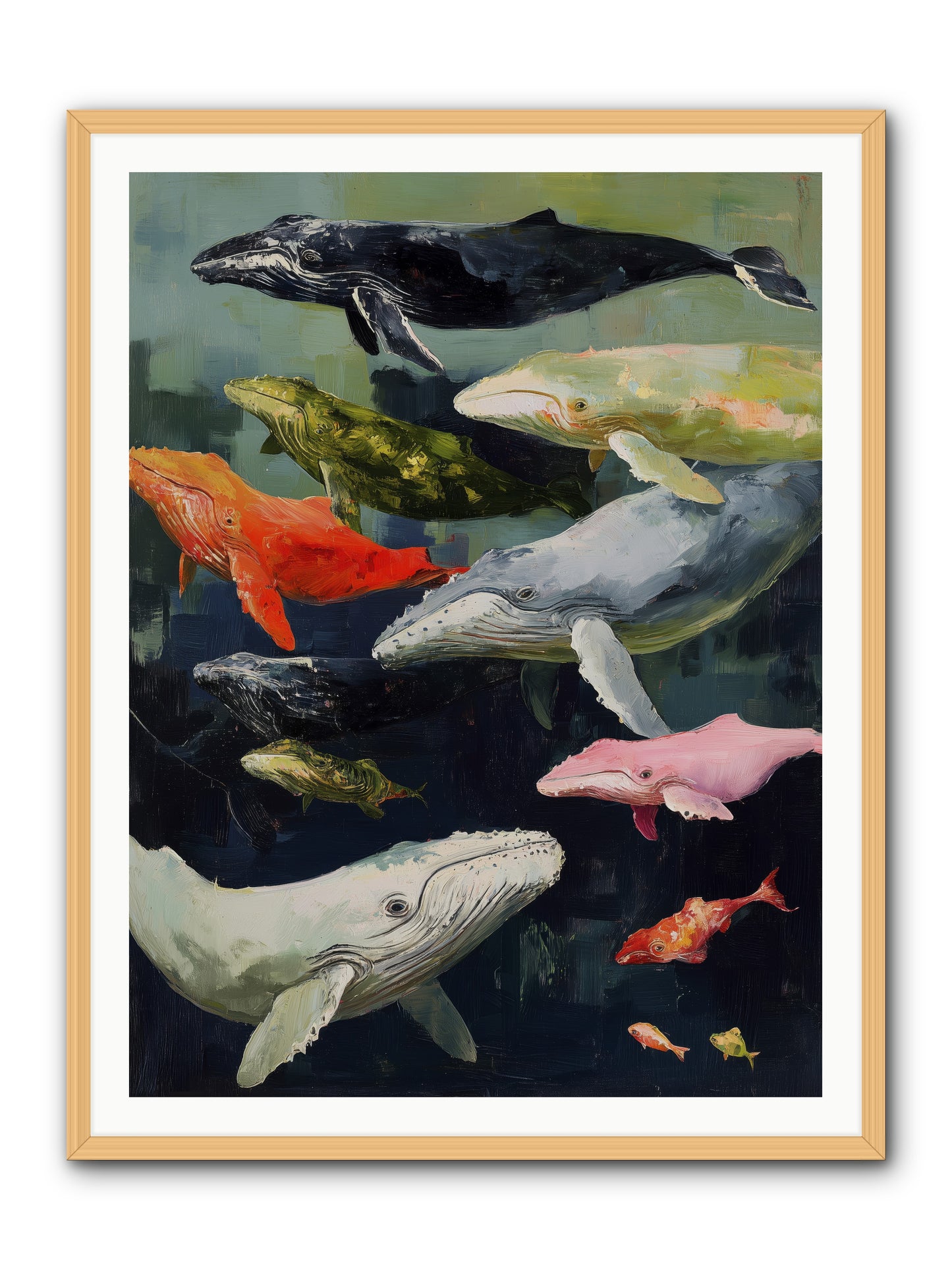 Majestic Spirits -- Framed Print - Natural 36x48