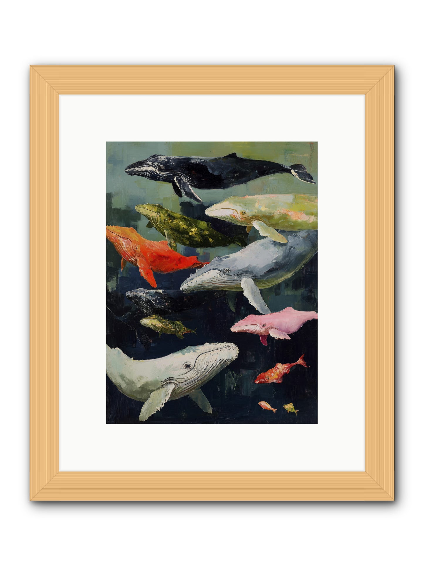 Majestic Spirits -- Framed Print - Natural 9x12