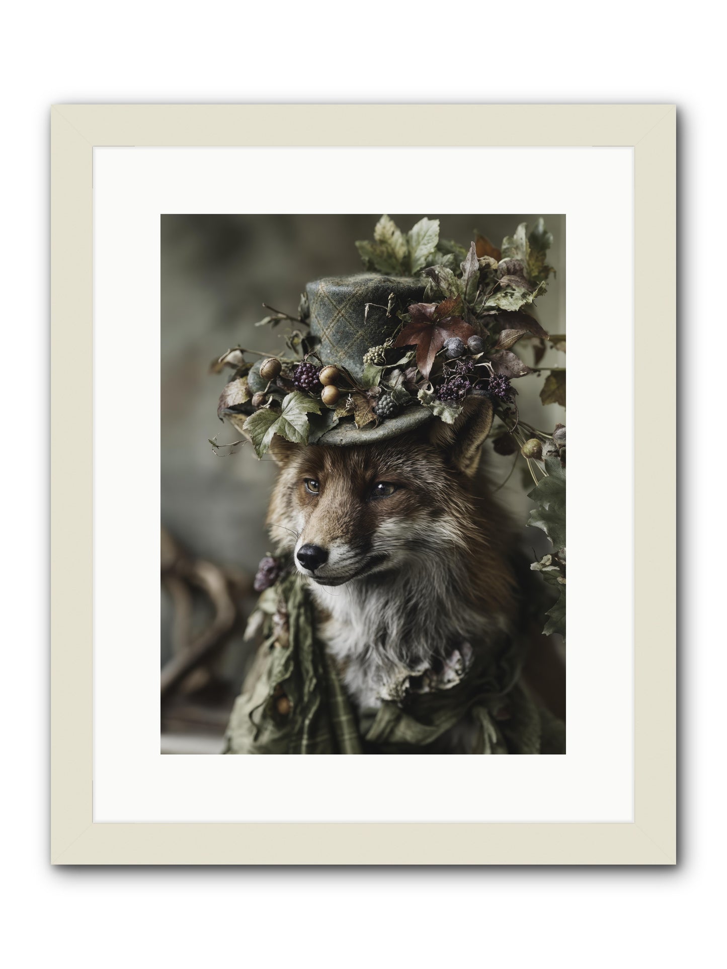 Majesty -- Framed Print - White 12x16
