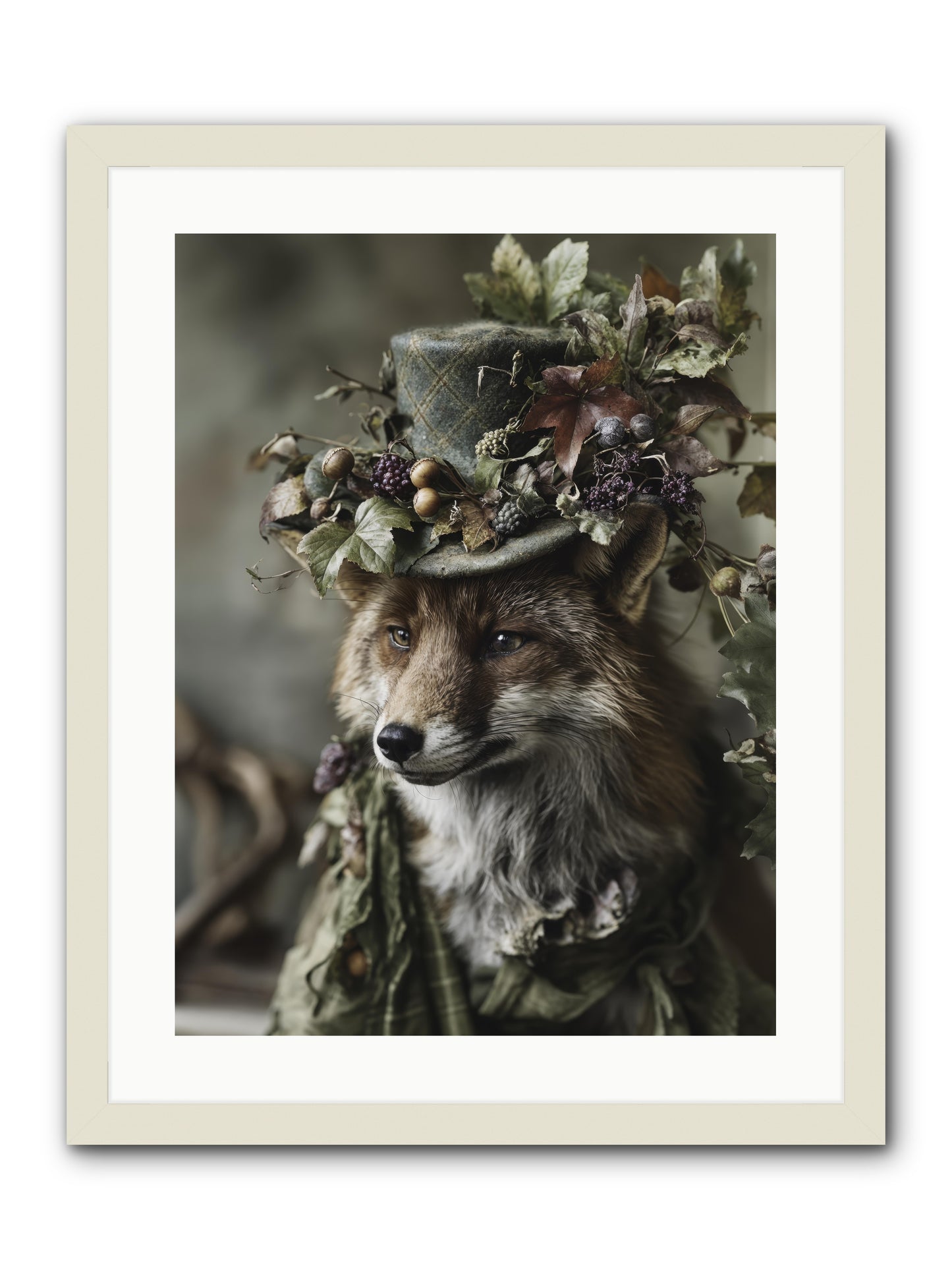 Majesty -- Framed Print - White 18x24
