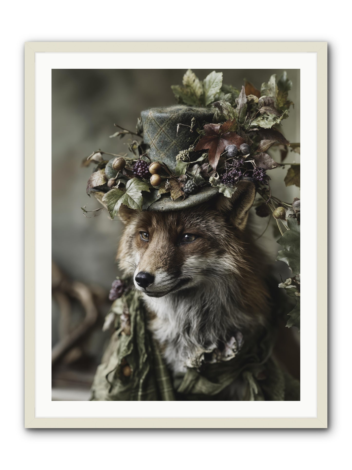 Majesty -- Framed Print - White 30x40