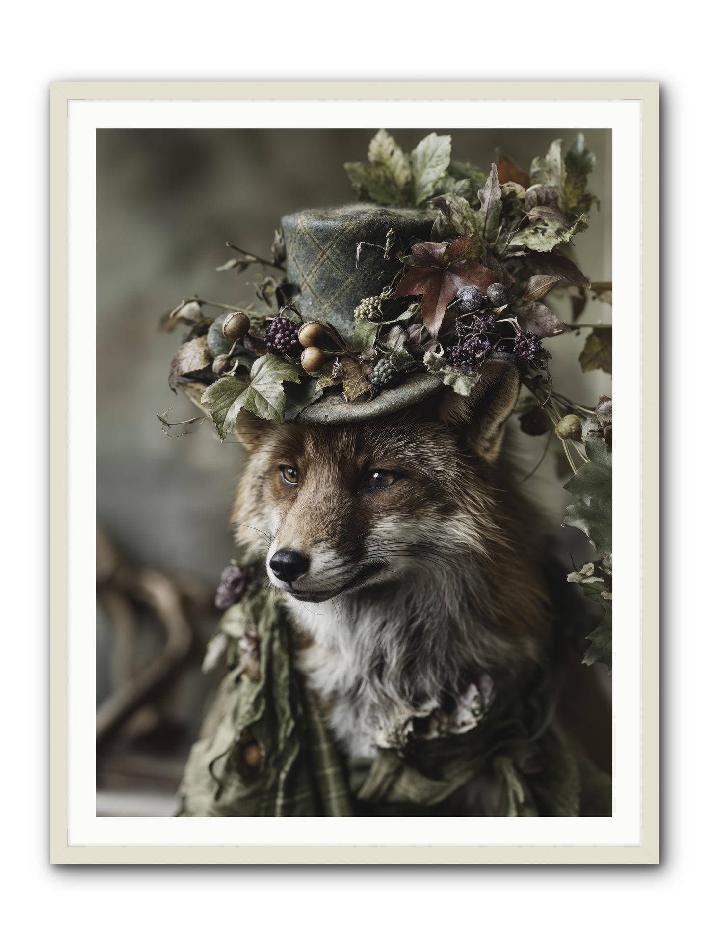 Majesty -- Framed Print - White 36x48
