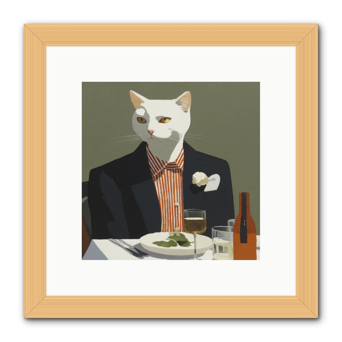 Manners Made the Moment -- Framed Print - Natural 10x10