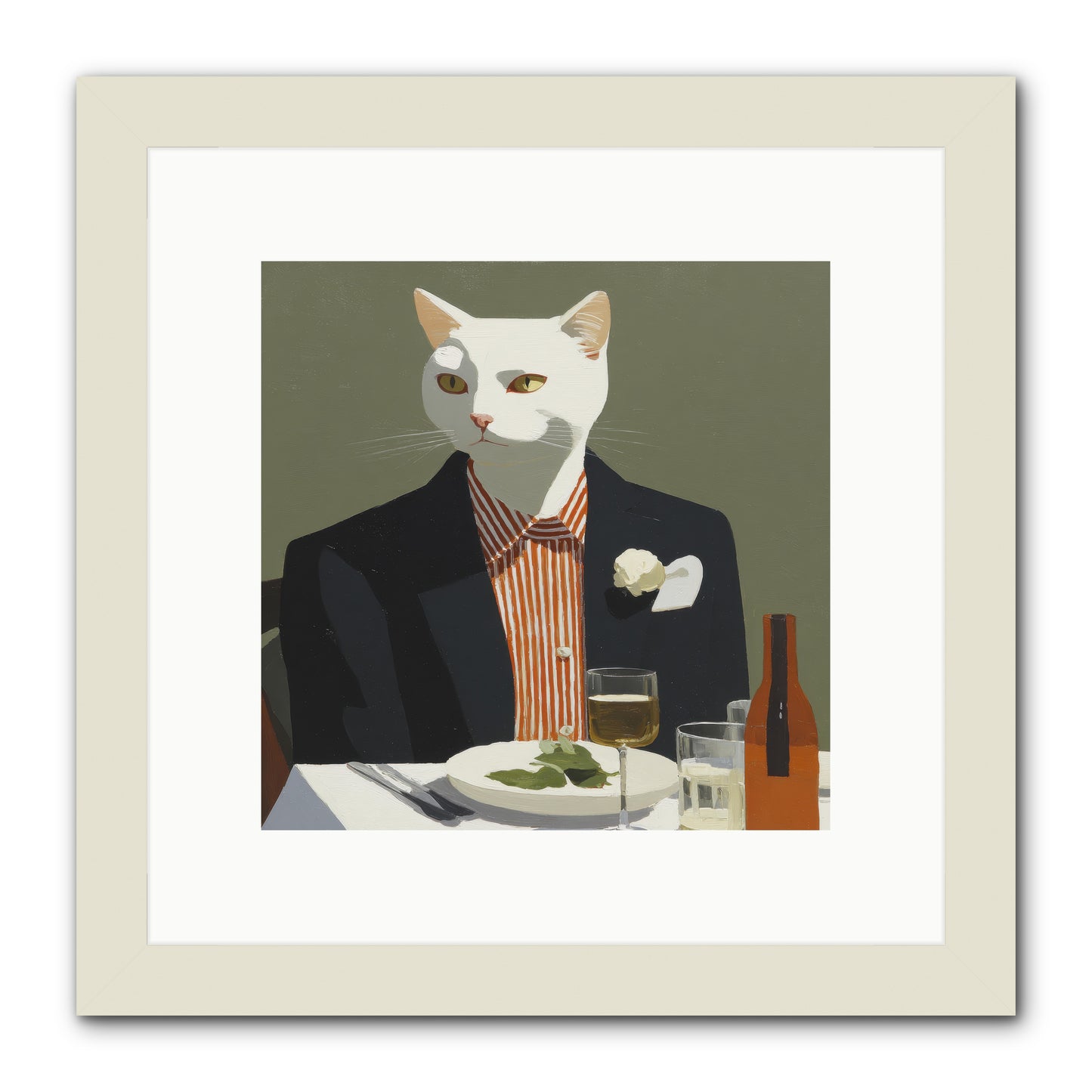 Manners Made the Moment -- Framed Print - White 10x10