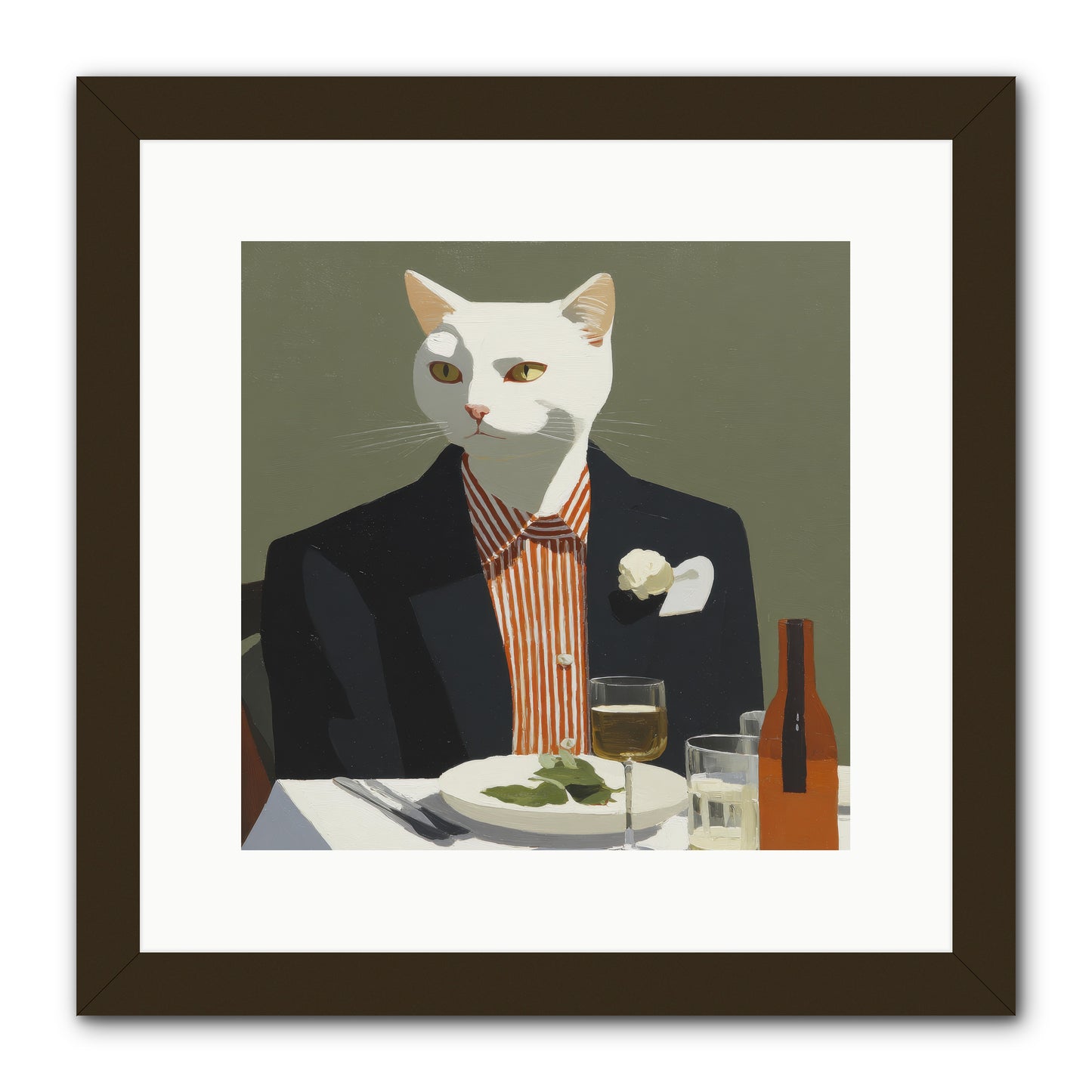 Manners Made the Moment -- Framed Print - Black 12x12