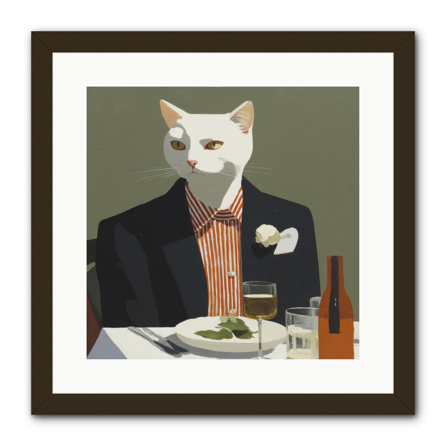 Manners Made the Moment -- Framed Print - Black 16x16