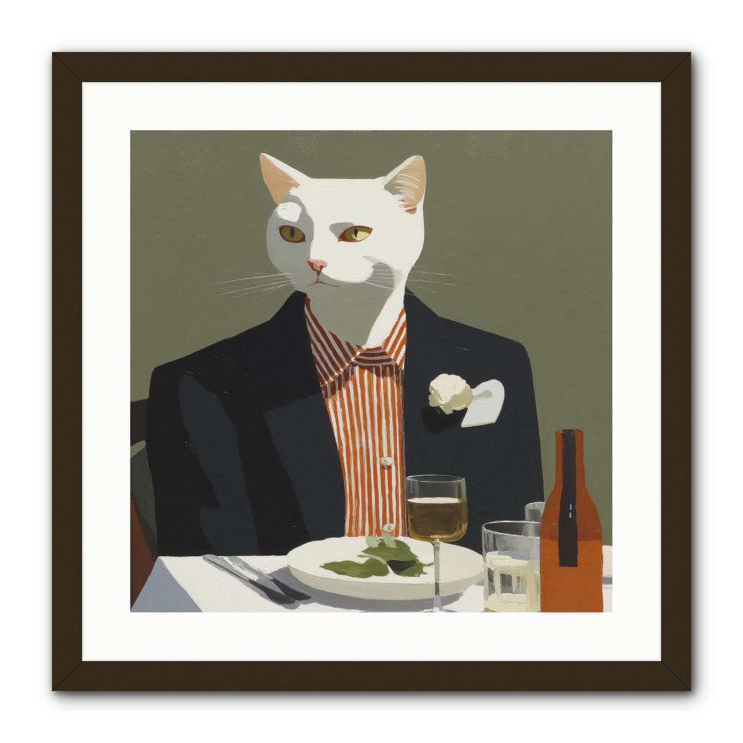Manners Made the Moment -- Framed Print - Black 20x20