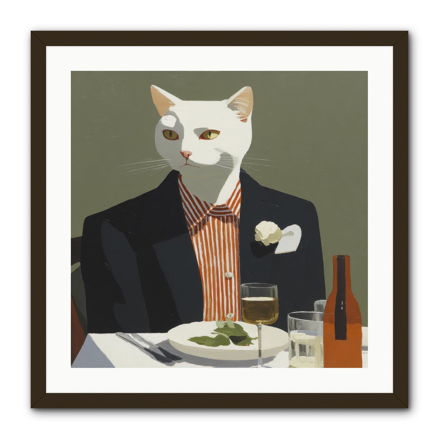Manners Made the Moment -- Framed Print - Black 24x24