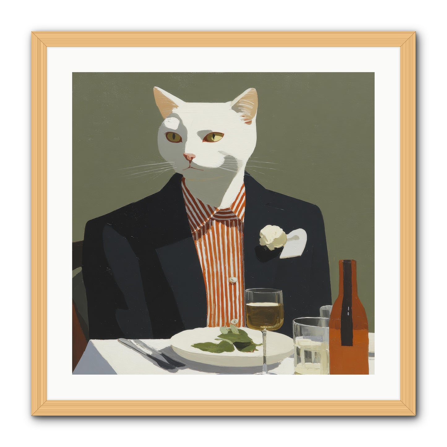 Manners Made the Moment -- Framed Print - Natural 24x24