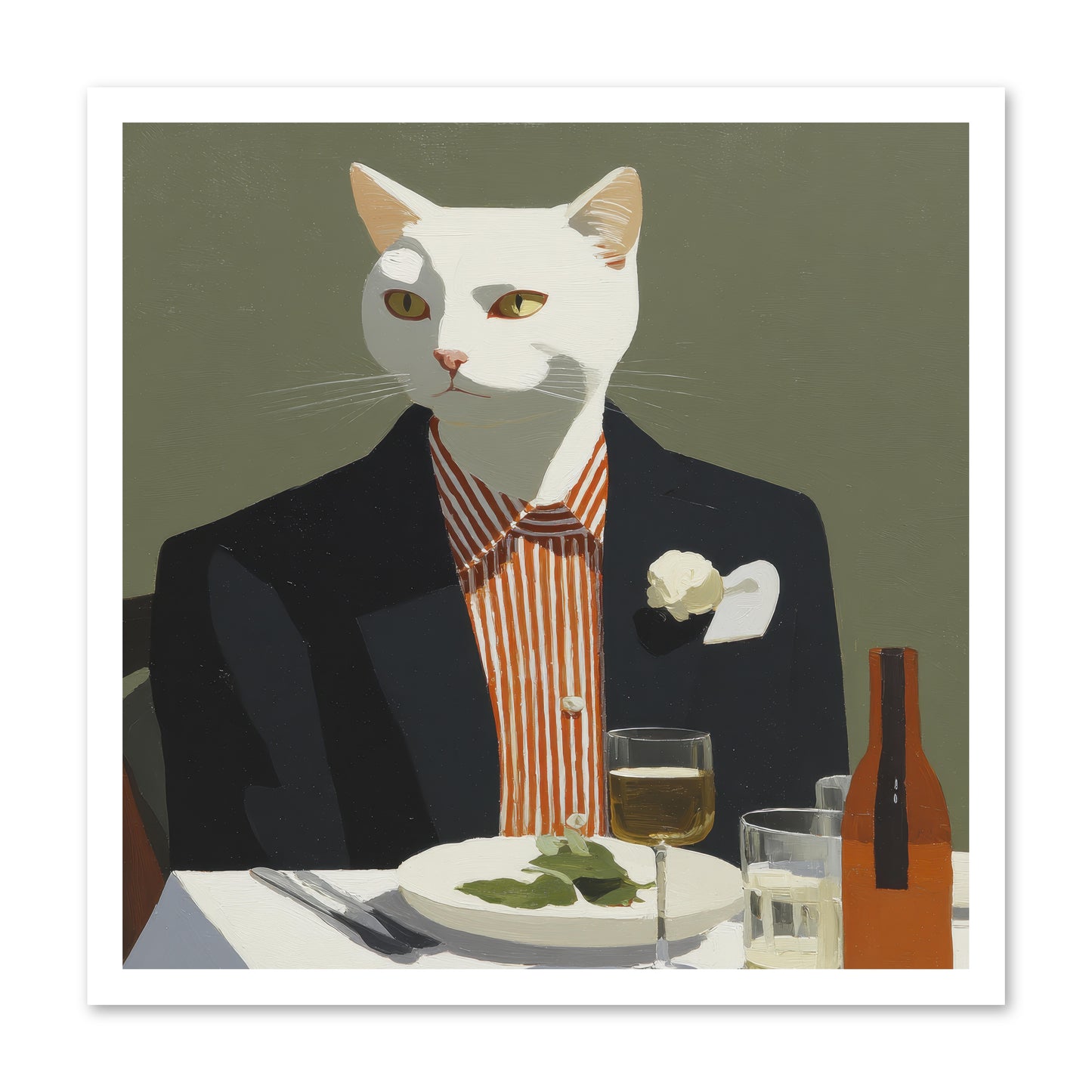 Manners Made the Moment -- Loose Canvas Print 24x24
