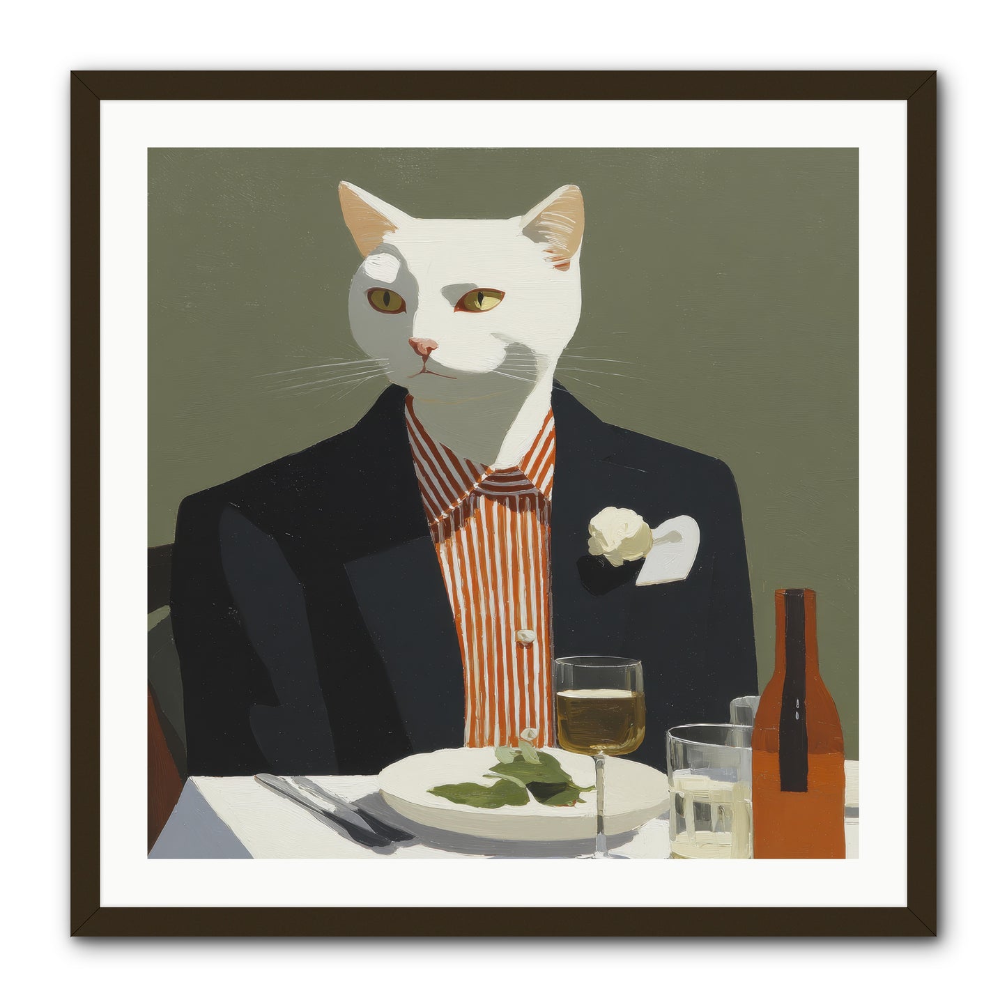 Manners Made the Moment -- Framed Print - Black 30x30