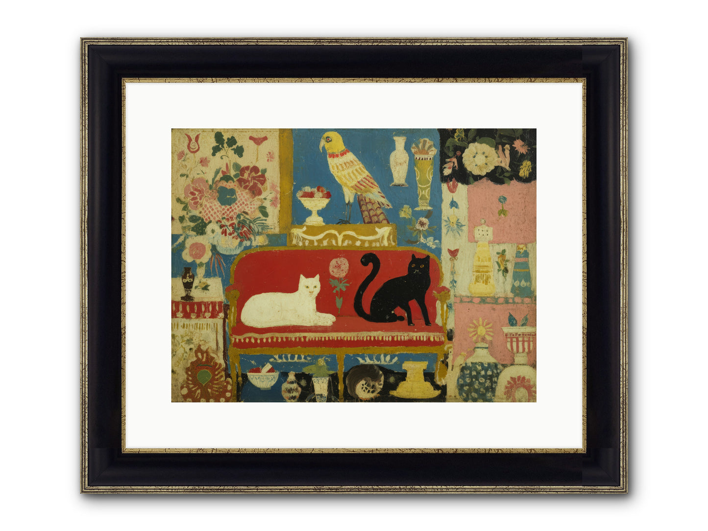 Manners and Mischief — Manners-and-Mischief-16x12-Framed-Print-Black-Gold.jpg