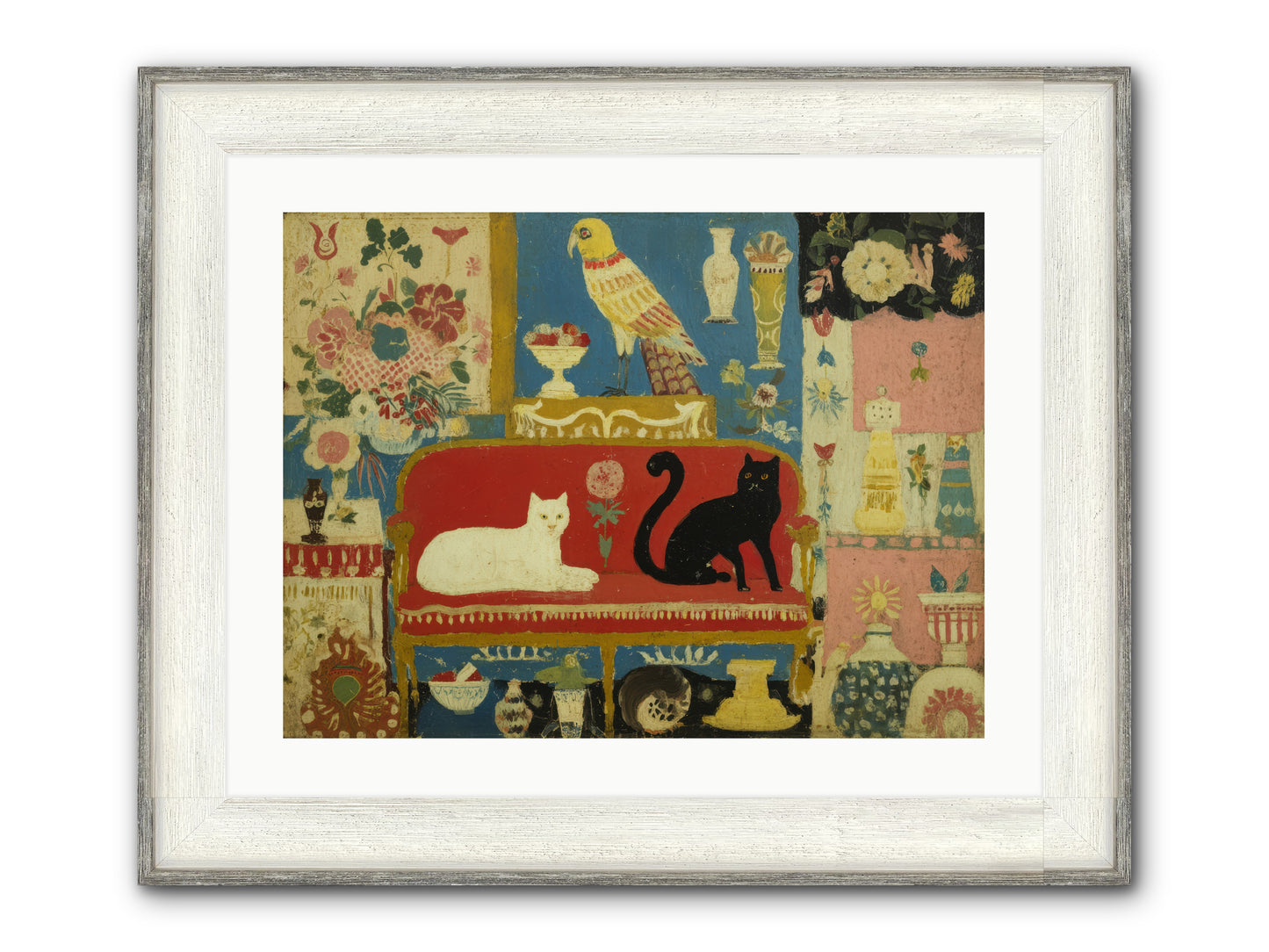 Manners and Mischief — Manners-and-Mischief-24x18-Framed-Print-Driftwood-White.jpg