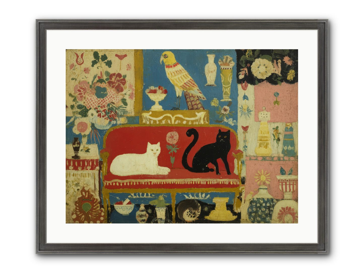 Manners and Mischief — Manners-and-Mischief-24x18-Framed-Print-Slimwoods-Black-Silver.jpg
