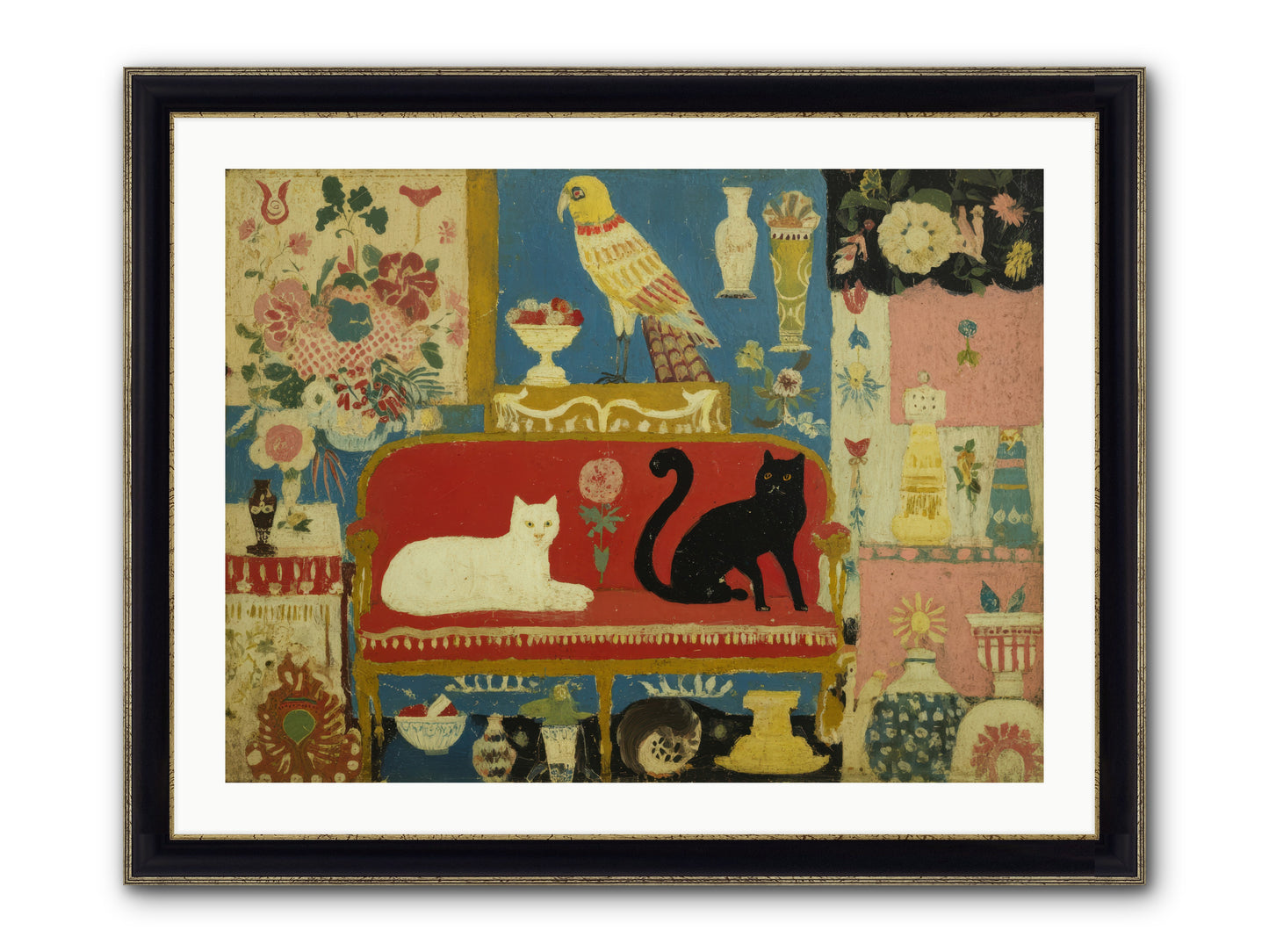 Manners and Mischief — Manners-and-Mischief-32x24-Framed-Print-Black-Gold.jpg