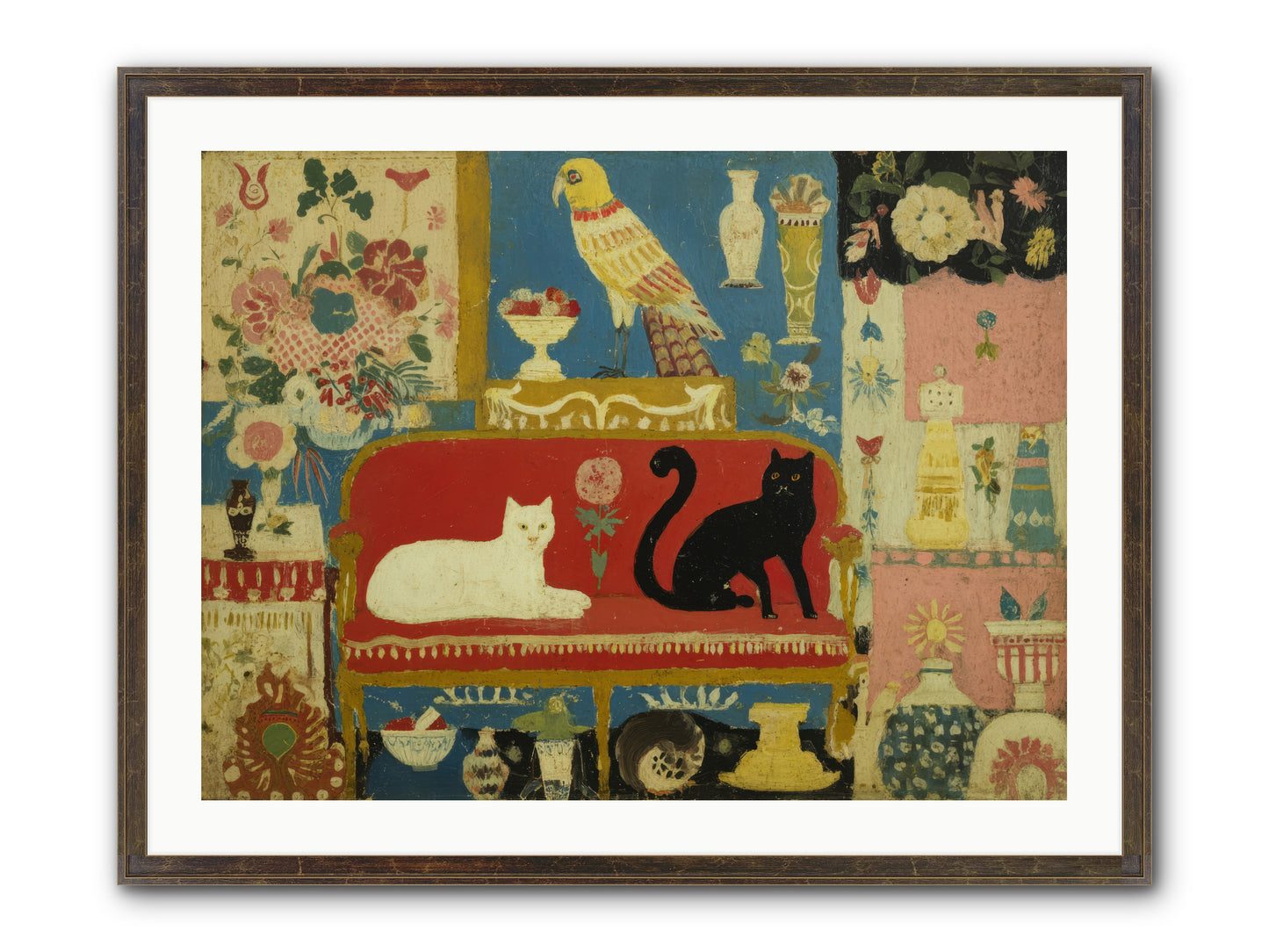 Manners and Mischief — Manners-and-Mischief-32x24-Framed-Print-Slimwoods-Black-Gold.jpg