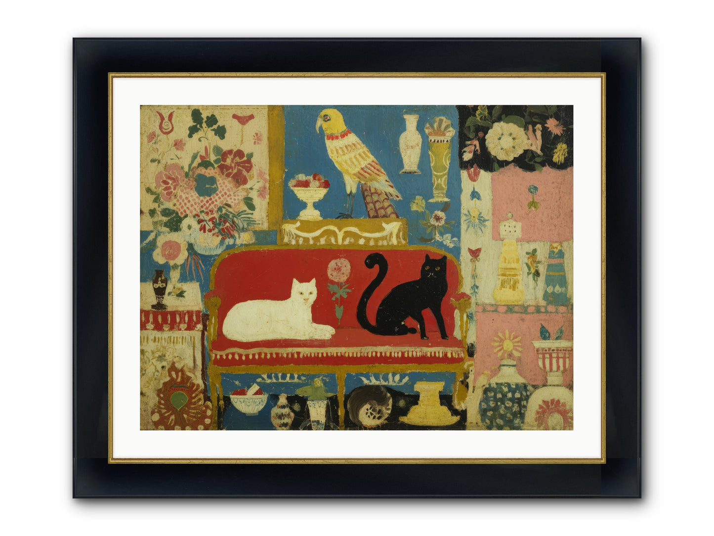 Manners and Mischief — Manners-and-Mischief-32x24-Framed-Print-Wide-Black-w-Gold.jpg
