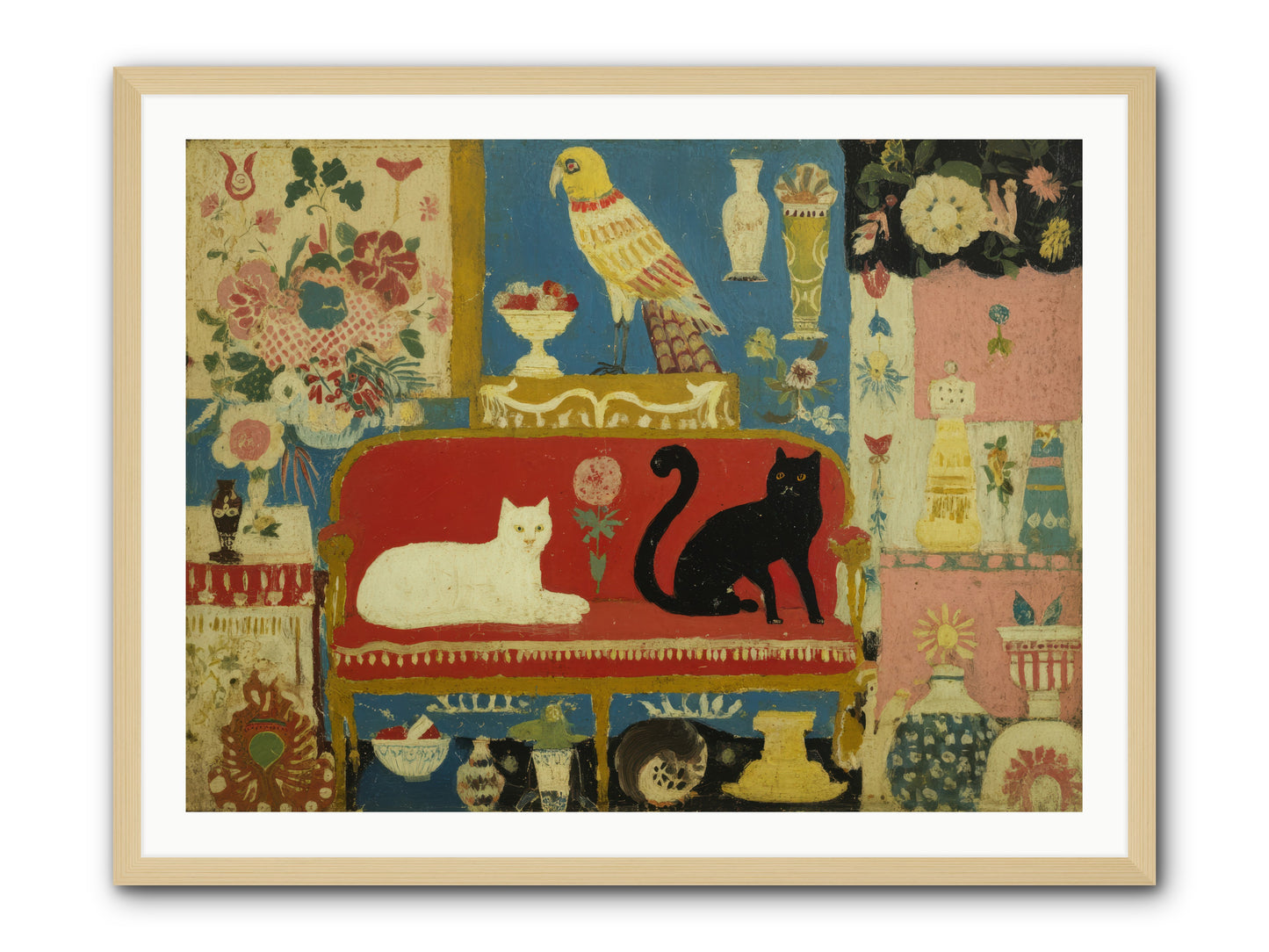 Manners and Mischief — Manners-and-Mischief-40x30-Framed-Print-Natural.jpg