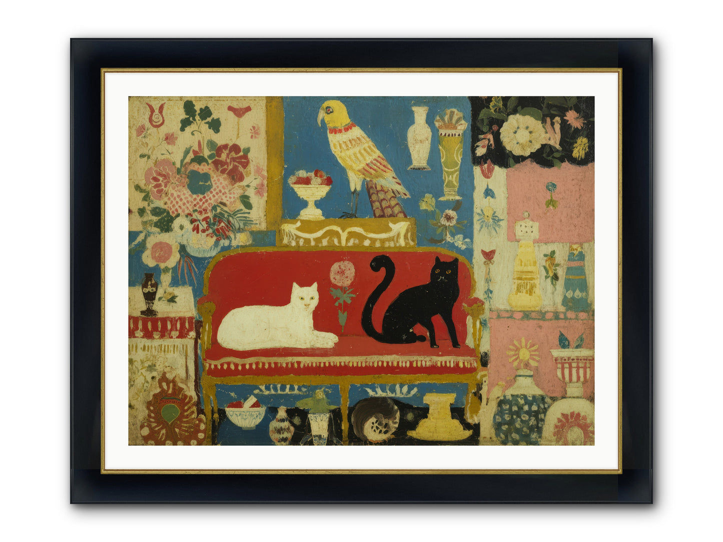 Manners and Mischief — Manners-and-Mischief-40x30-Framed-Print-Wide-Black-w-Gold.jpg