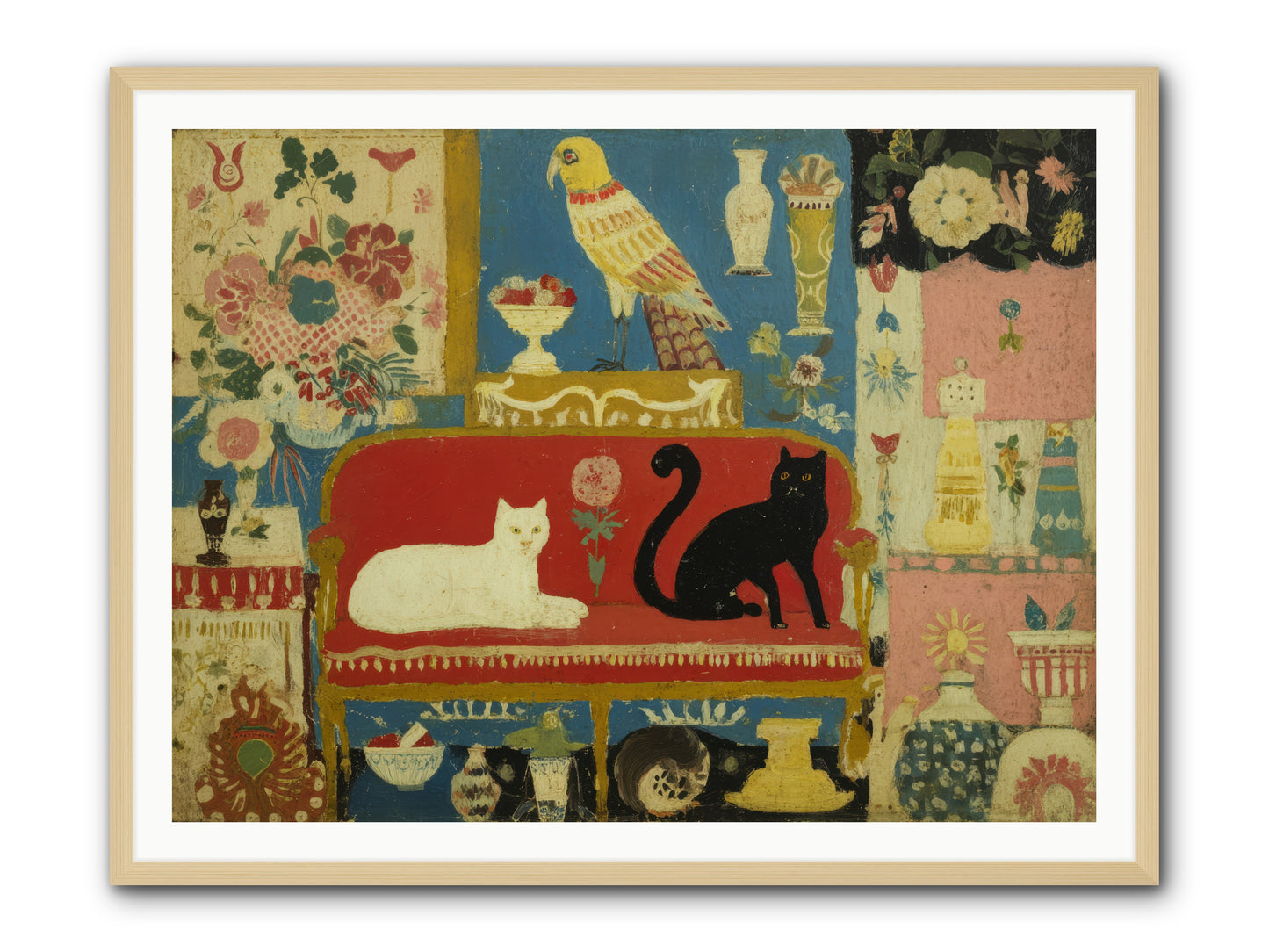 Manners and Mischief — Manners-and-Mischief-48x36-Framed-Print-Natural.jpg