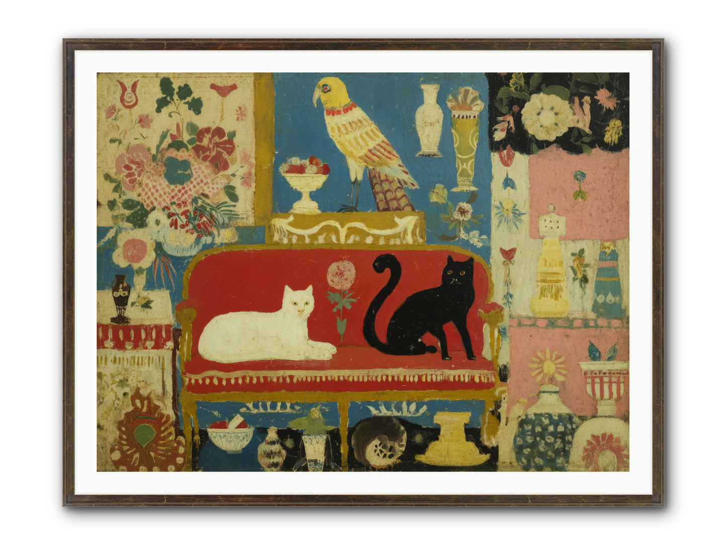 Manners and Mischief — Manners-and-Mischief-48x36-Framed-Print-Slimwoods-Black-Gold.jpg