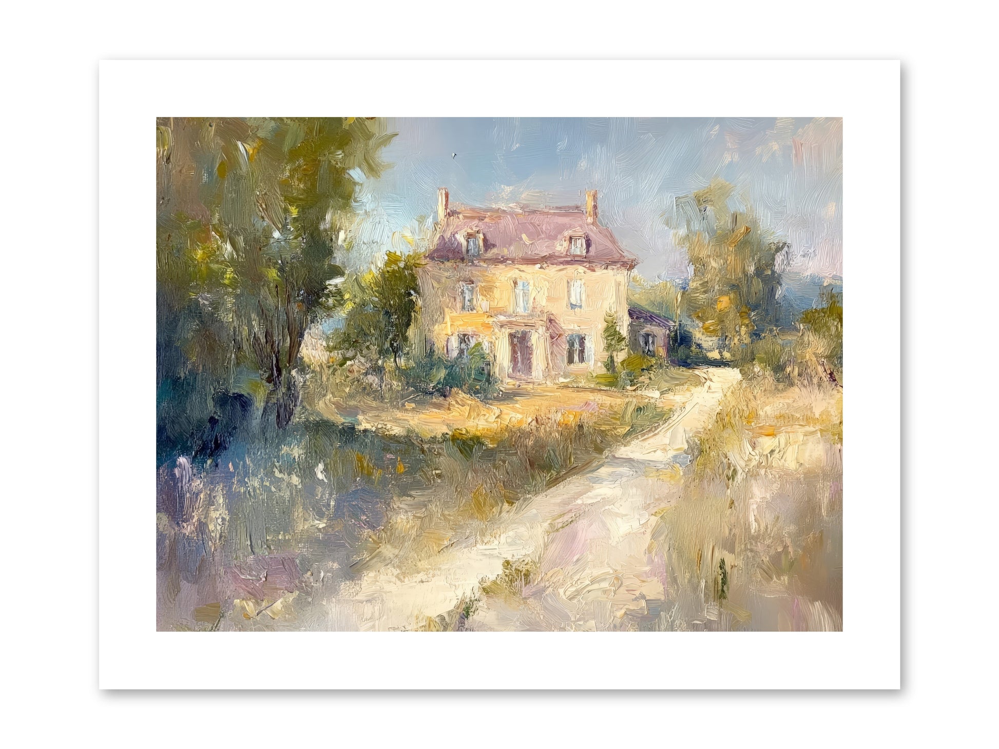 Manor In Médoc -- Paper Print 12x9