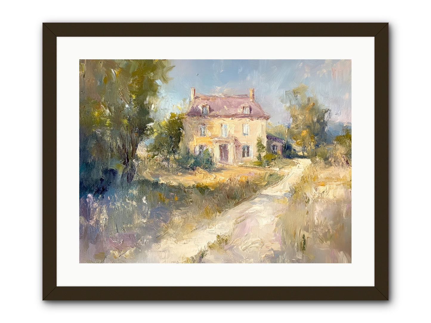 Manor In Médoc -- Framed Print - Black 24x18
