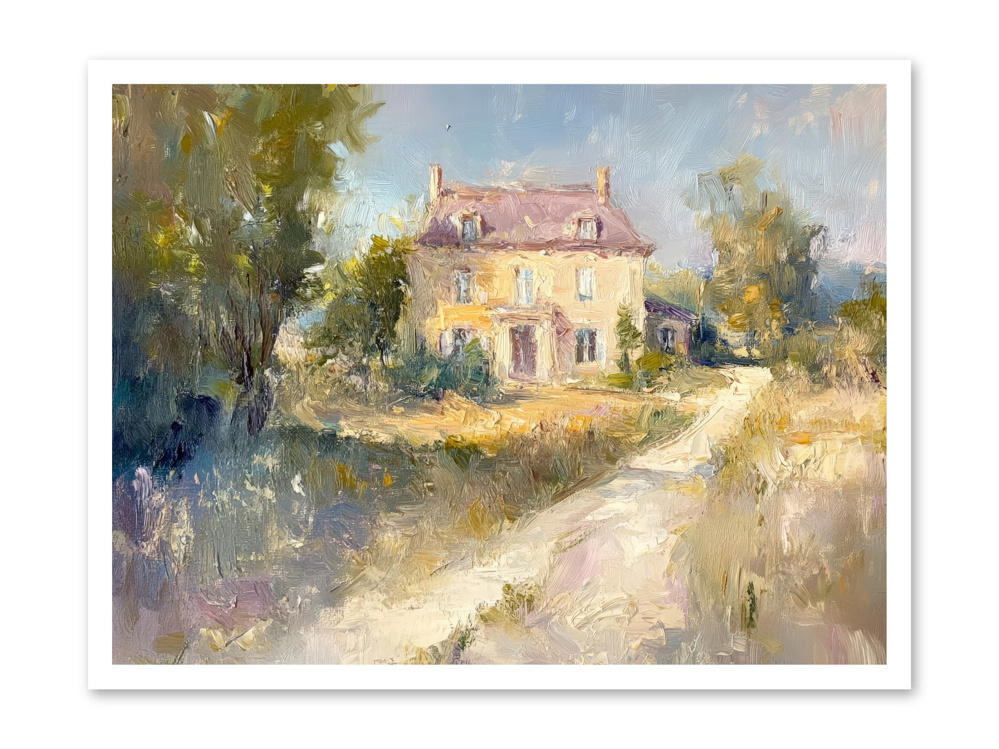 Manor In Médoc -- Loose Canvas Print 32x24