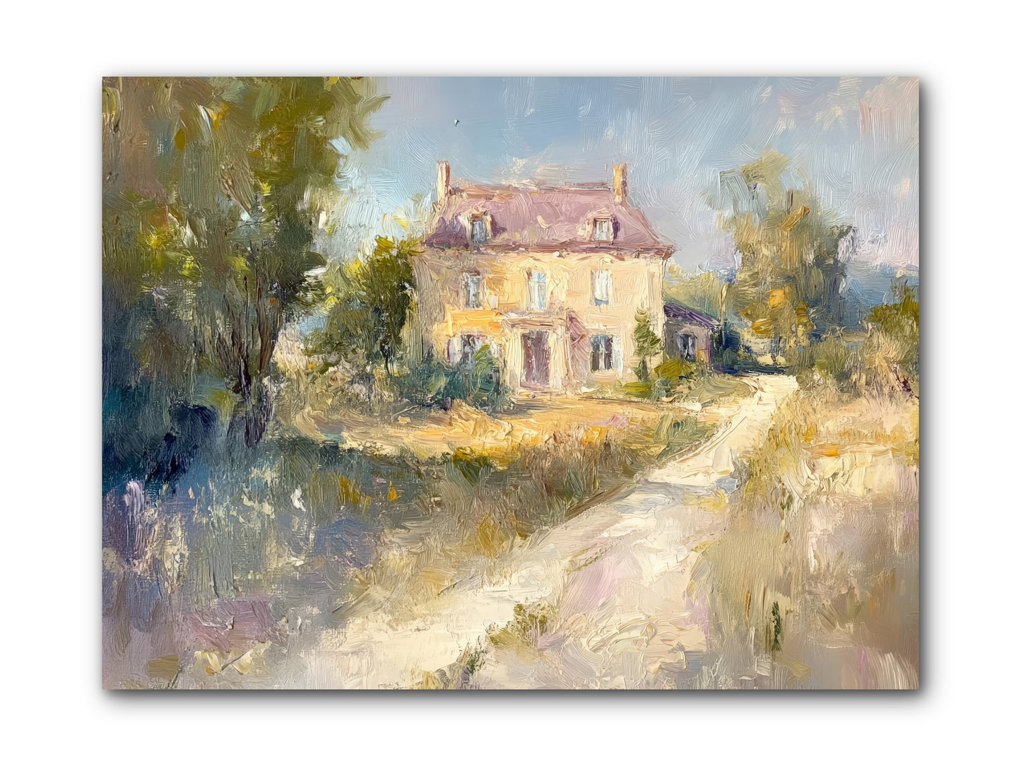 Manor In Médoc -- Wrapped Canvas 12x9