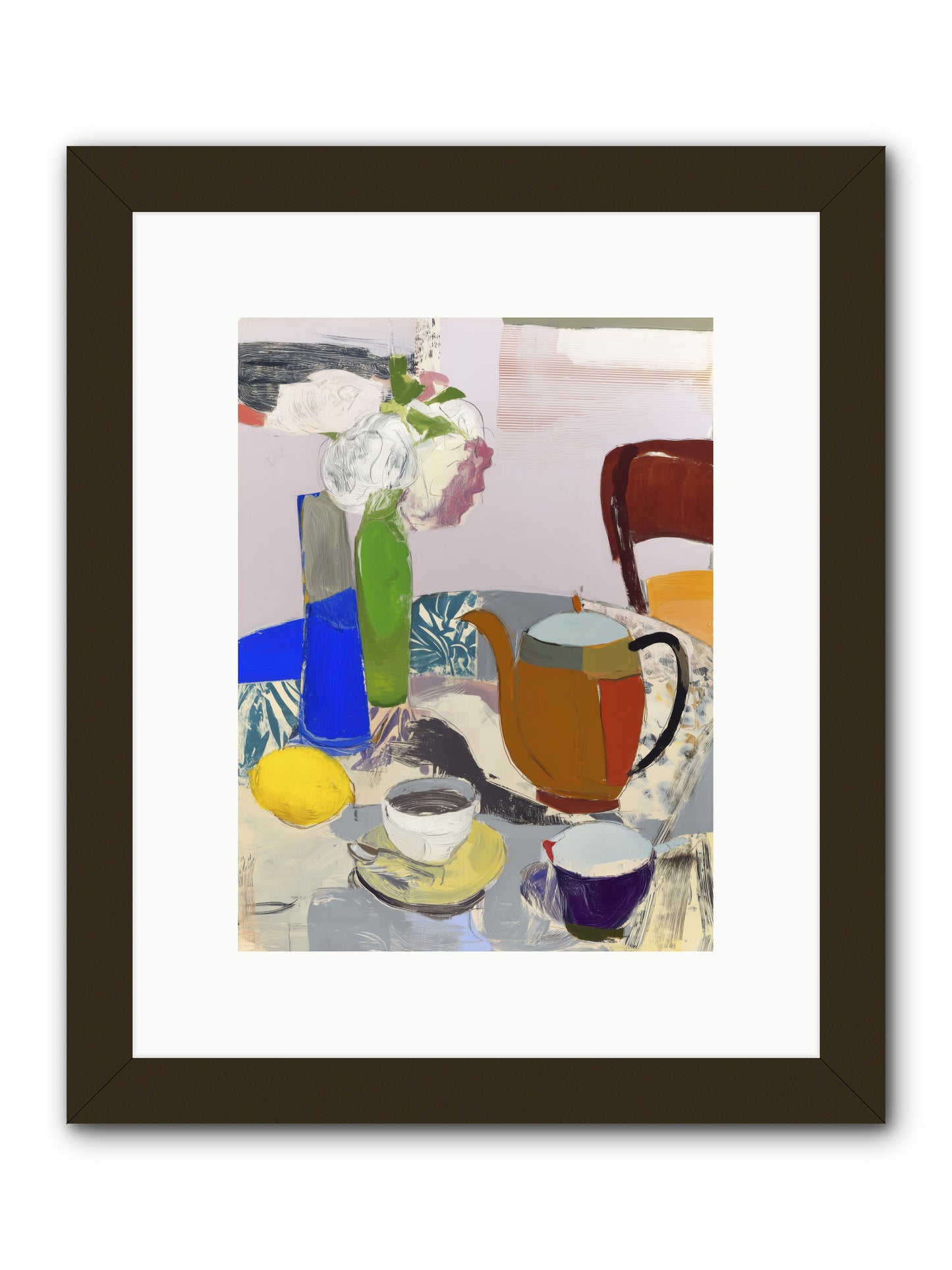 Manuscript -- Framed Print - Black 9x12