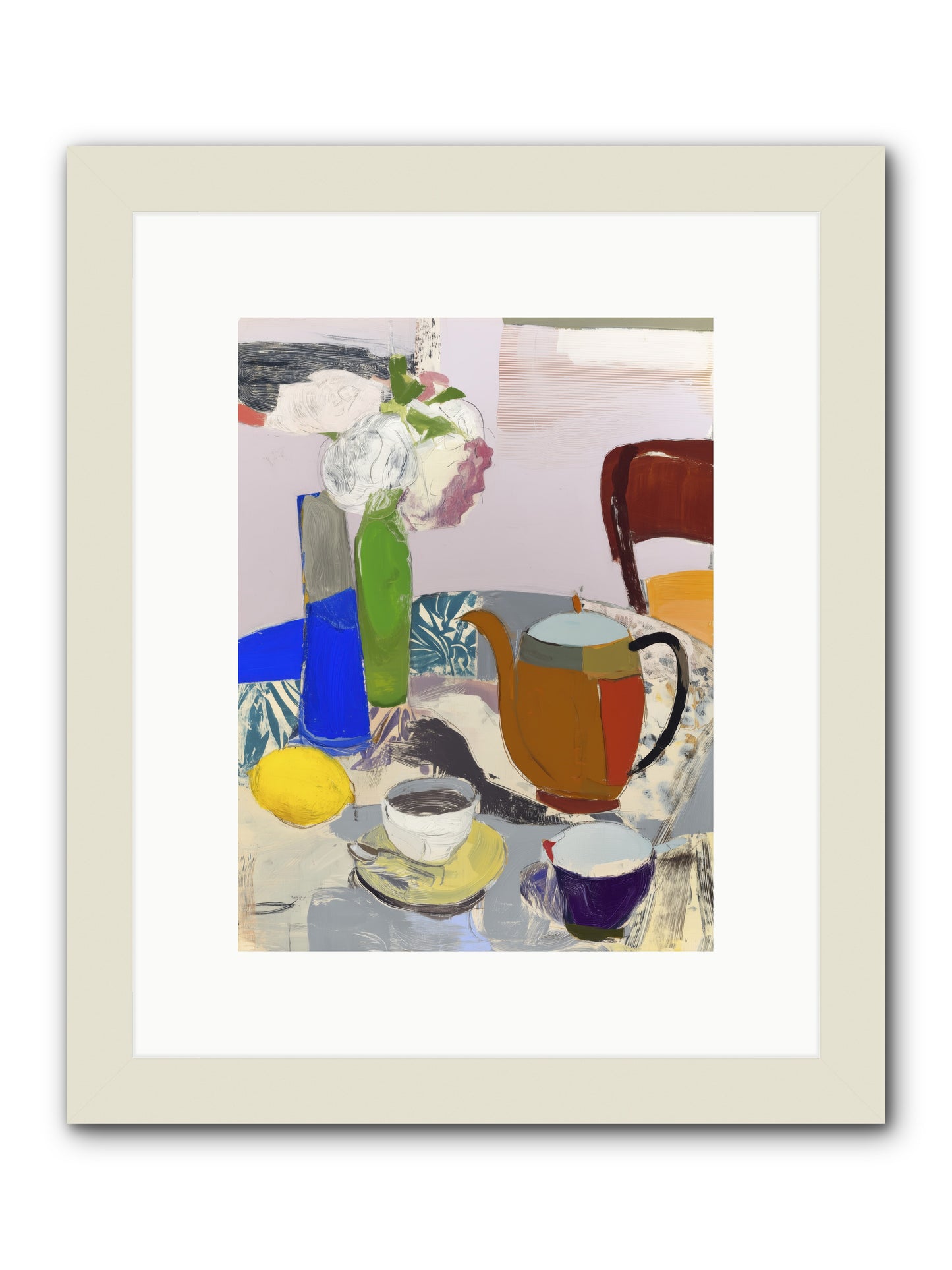 Manuscript -- Framed Print - White 9x12