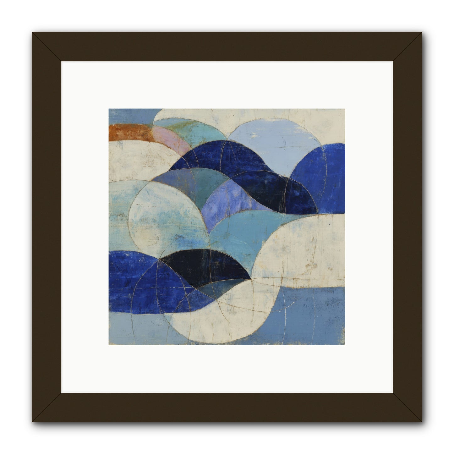 Marble Rift -- Framed Print - Black 10x10