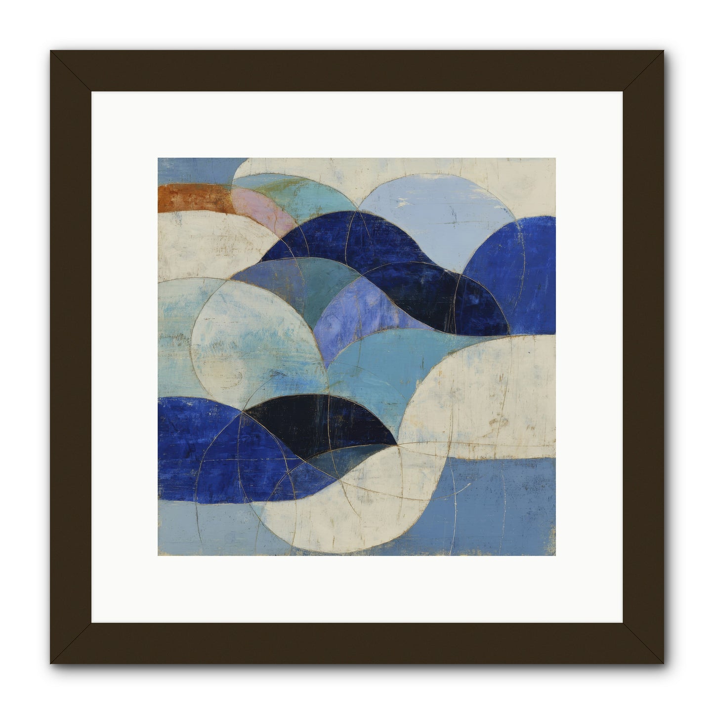 Marble Rift -- Framed Print - Black 12x12