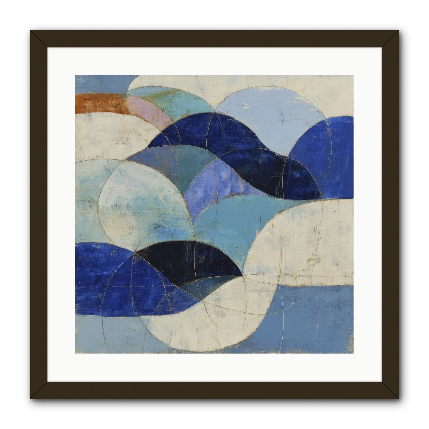 Marble Rift -- Framed Print - Black 20x20