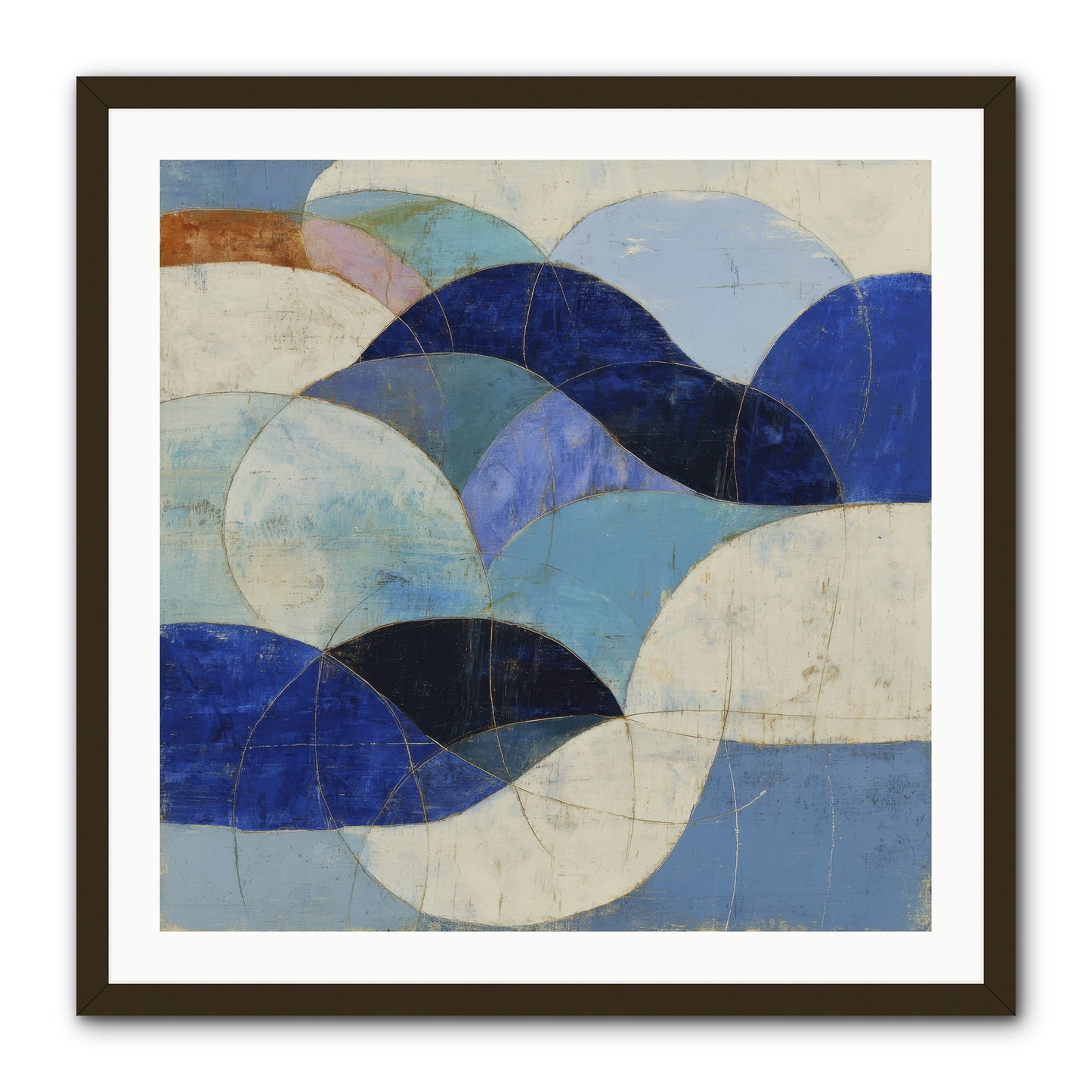 Marble Rift -- Framed Print - Black 30x30