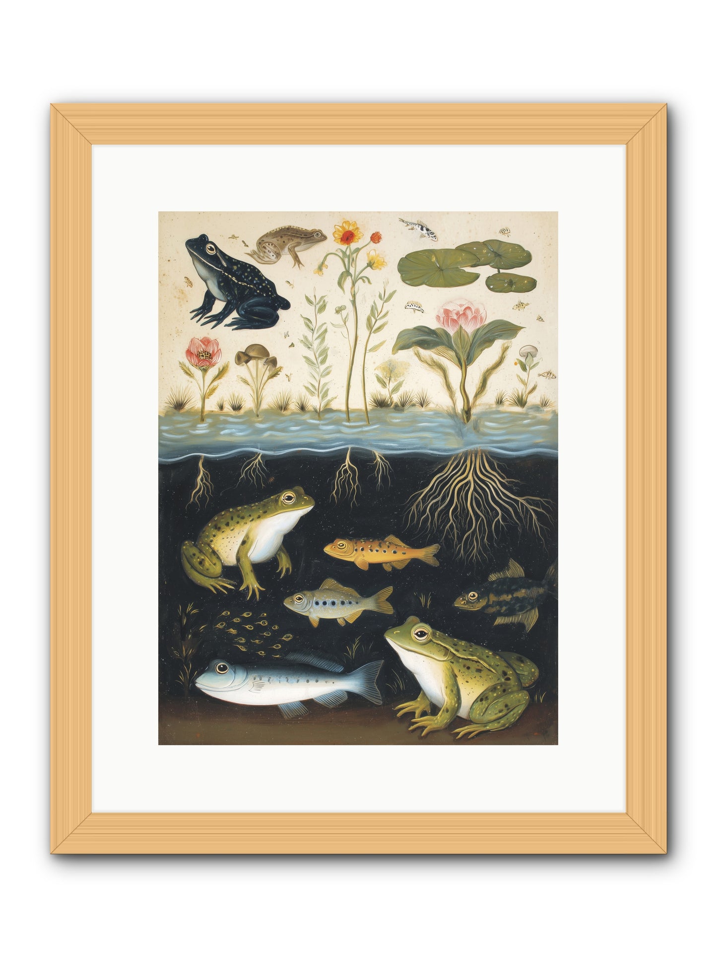 Marine Melodies -- Framed Print - Natural 12x16