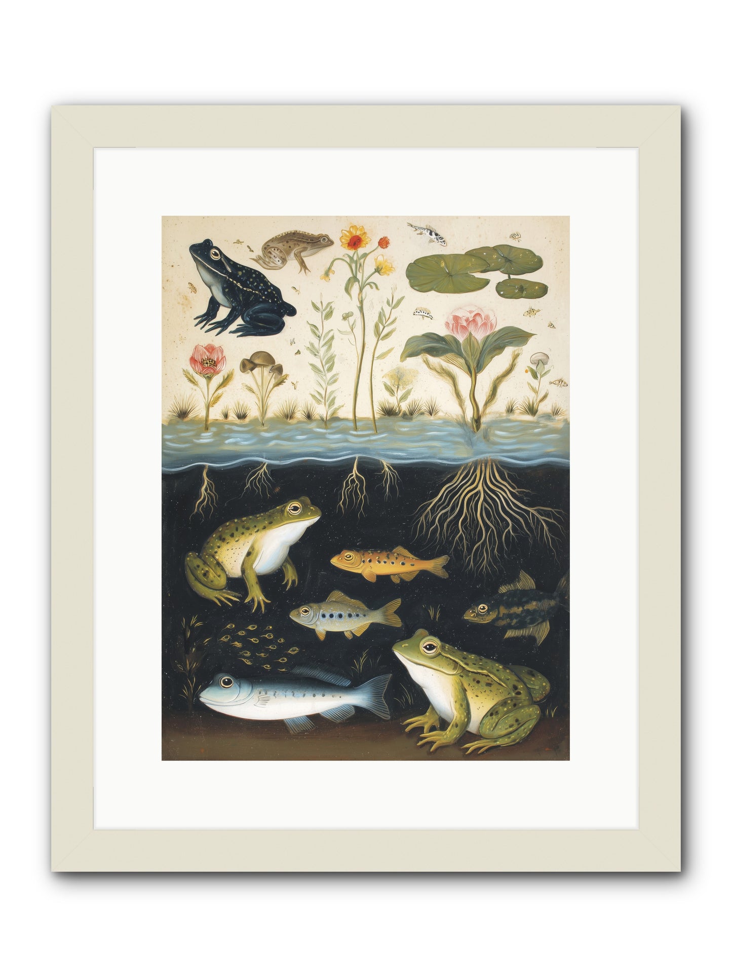Marine Melodies -- Framed Print - White 12x16